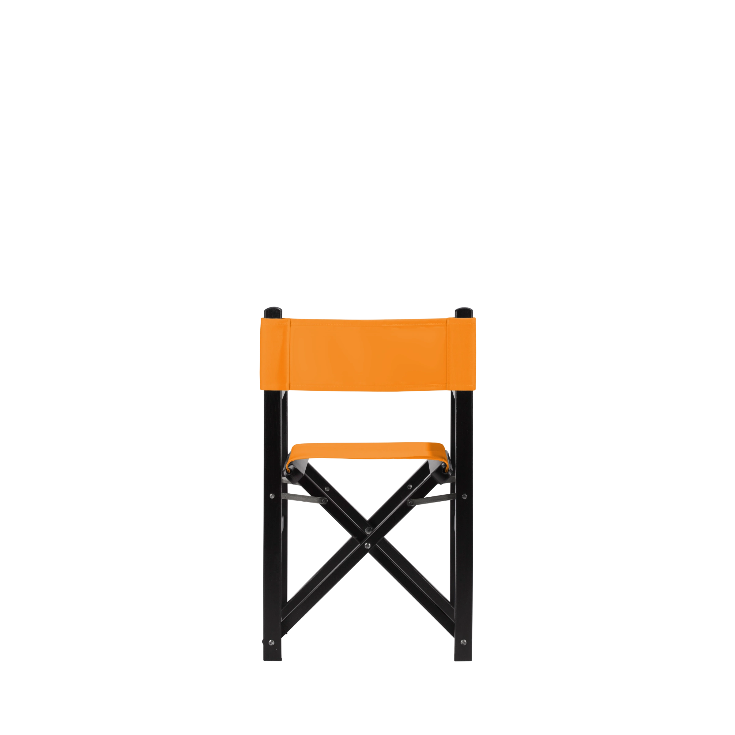 Kinderstuhl Nanni aus schwarzem Buchenholz mit Bezug in mandarine, Rückansicht
#Mini | Set (Farbe)_mandarine