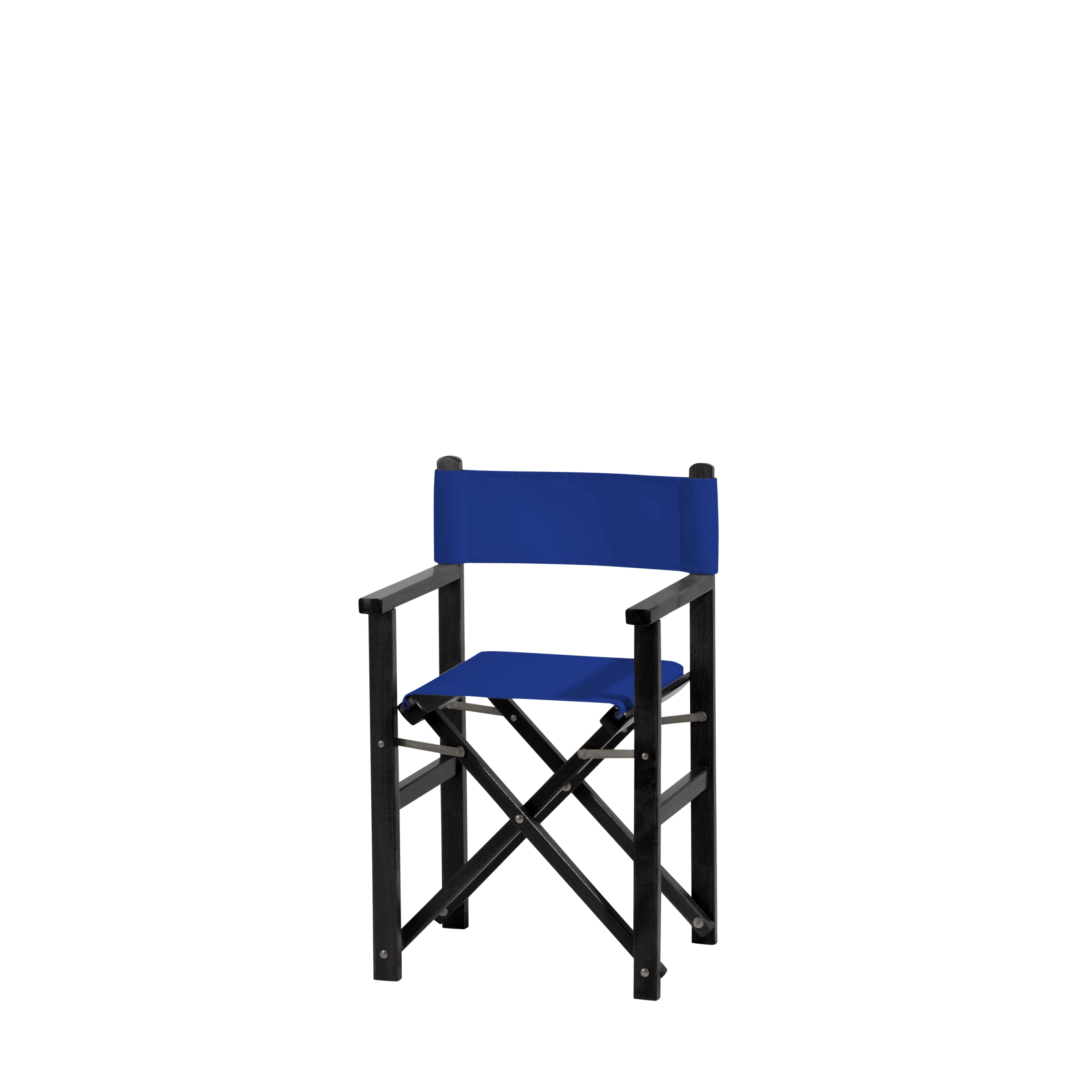 Kinderstuhl Nanni aus schwarzem Buchenholz mit dunkelblauem Bezug, Seitenansicht
#Mini | Set (Farbe)_dunkelblau