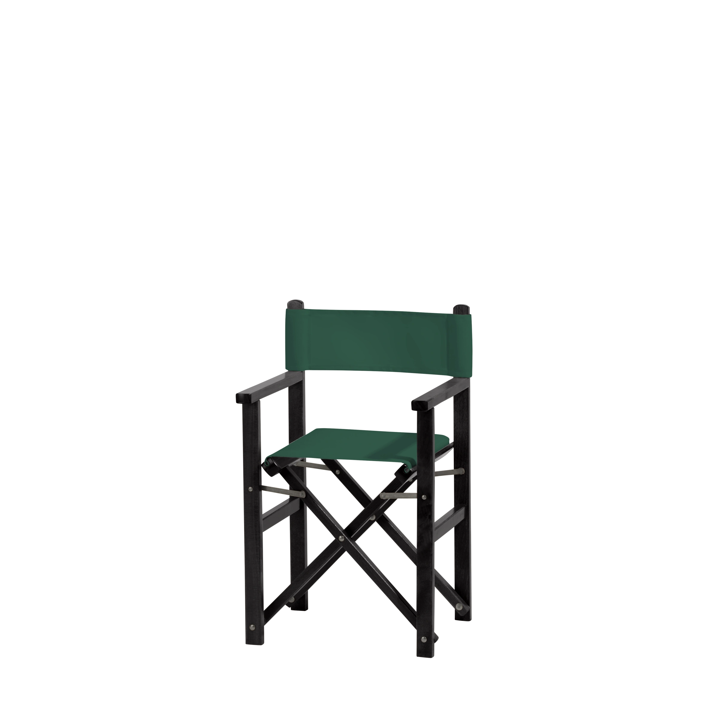 Kinderstuhl Nanni aus schwarzem Buchenholz mit dunkelgrünem Bezug, Seitenansicht
#Mini | Set (Farbe)_dunkelgrün