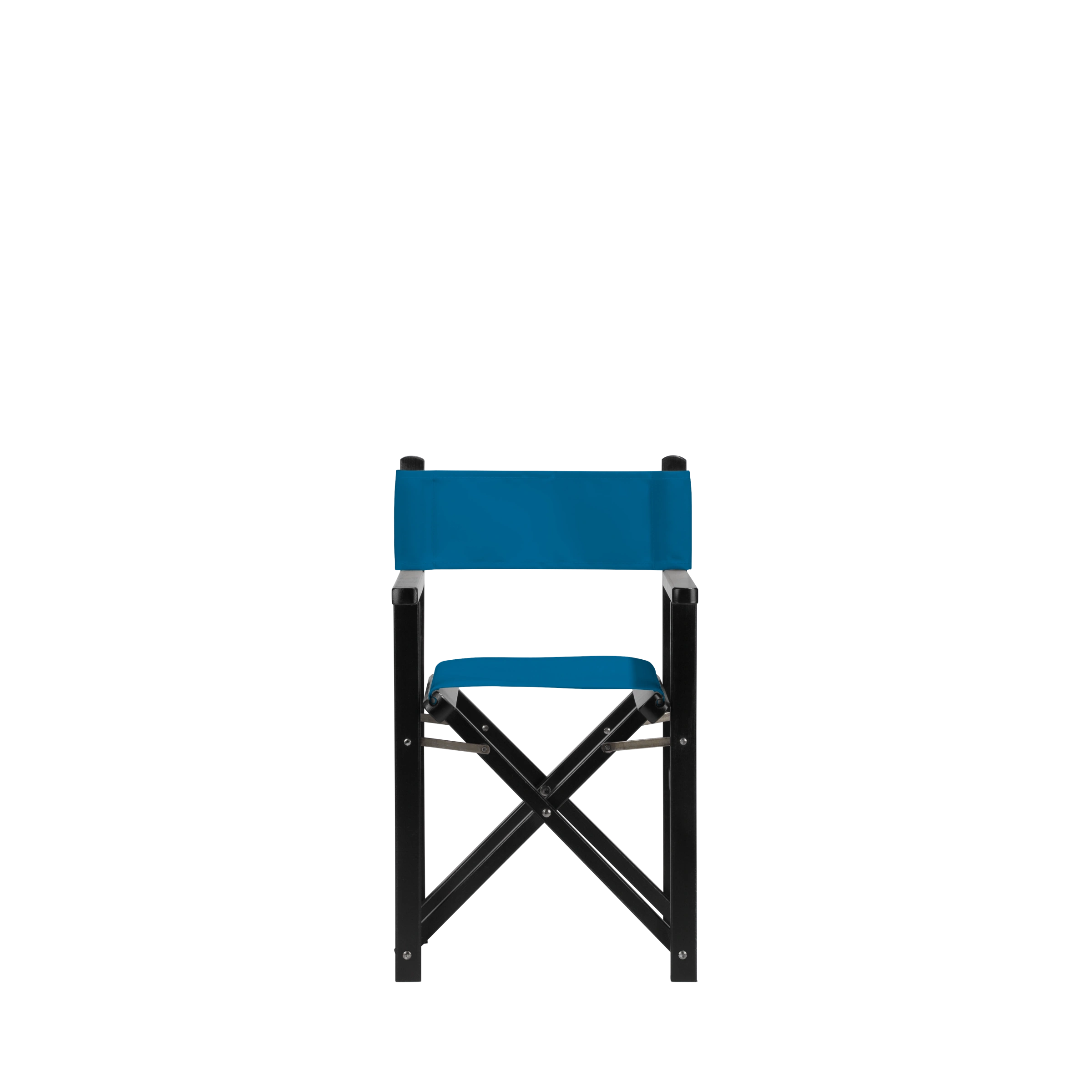 Kinderstuhl Nanni aus schwarzem Buchenholz mit blauem Bezug, Rückansicht
#Mini | Set (Farbe)_blau