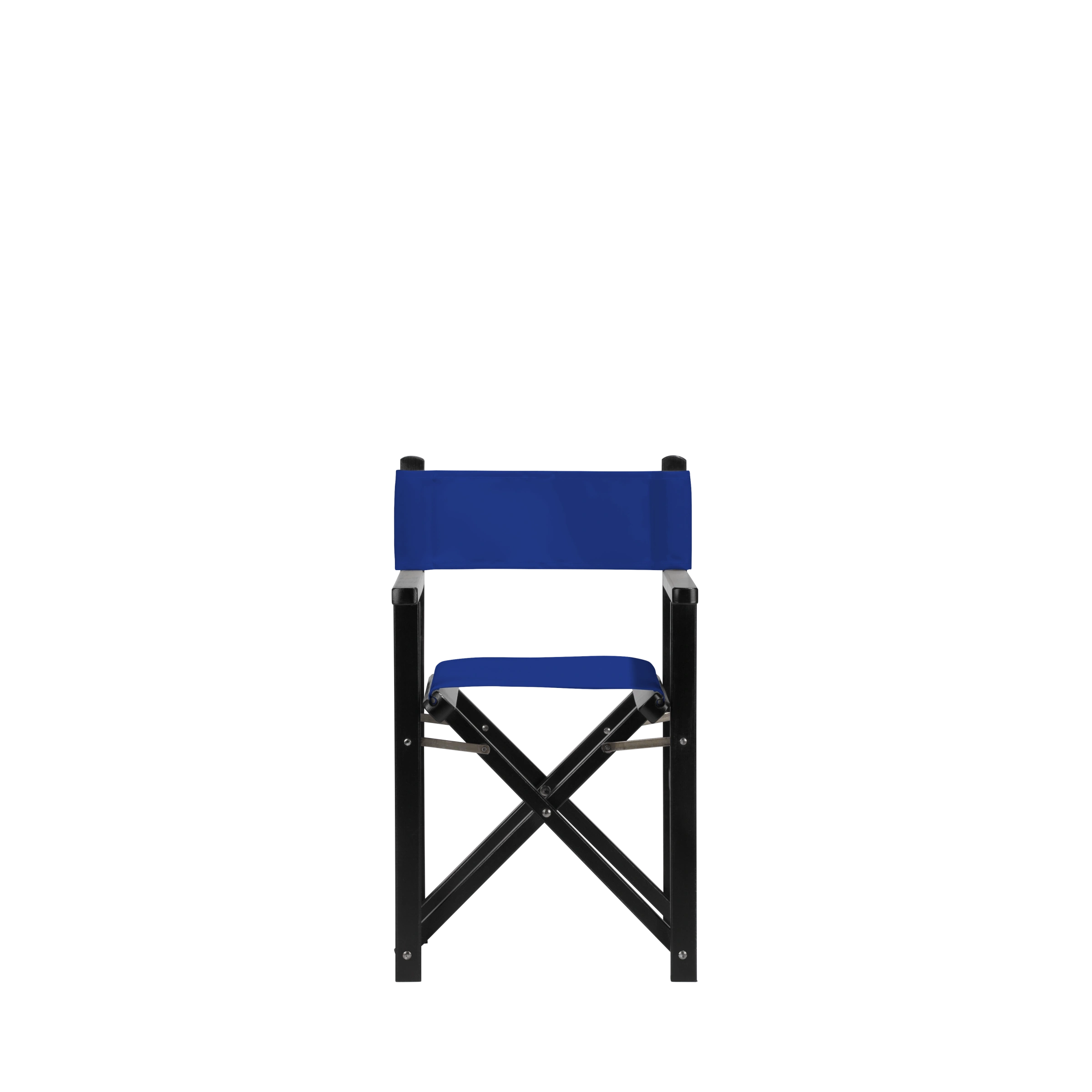 Kinderstuhl Nanni aus schwarzem Buchenholz mit dunkelblauem Bezug, Frontalansicht
#Mini | Set (Farbe)_dunkelblau