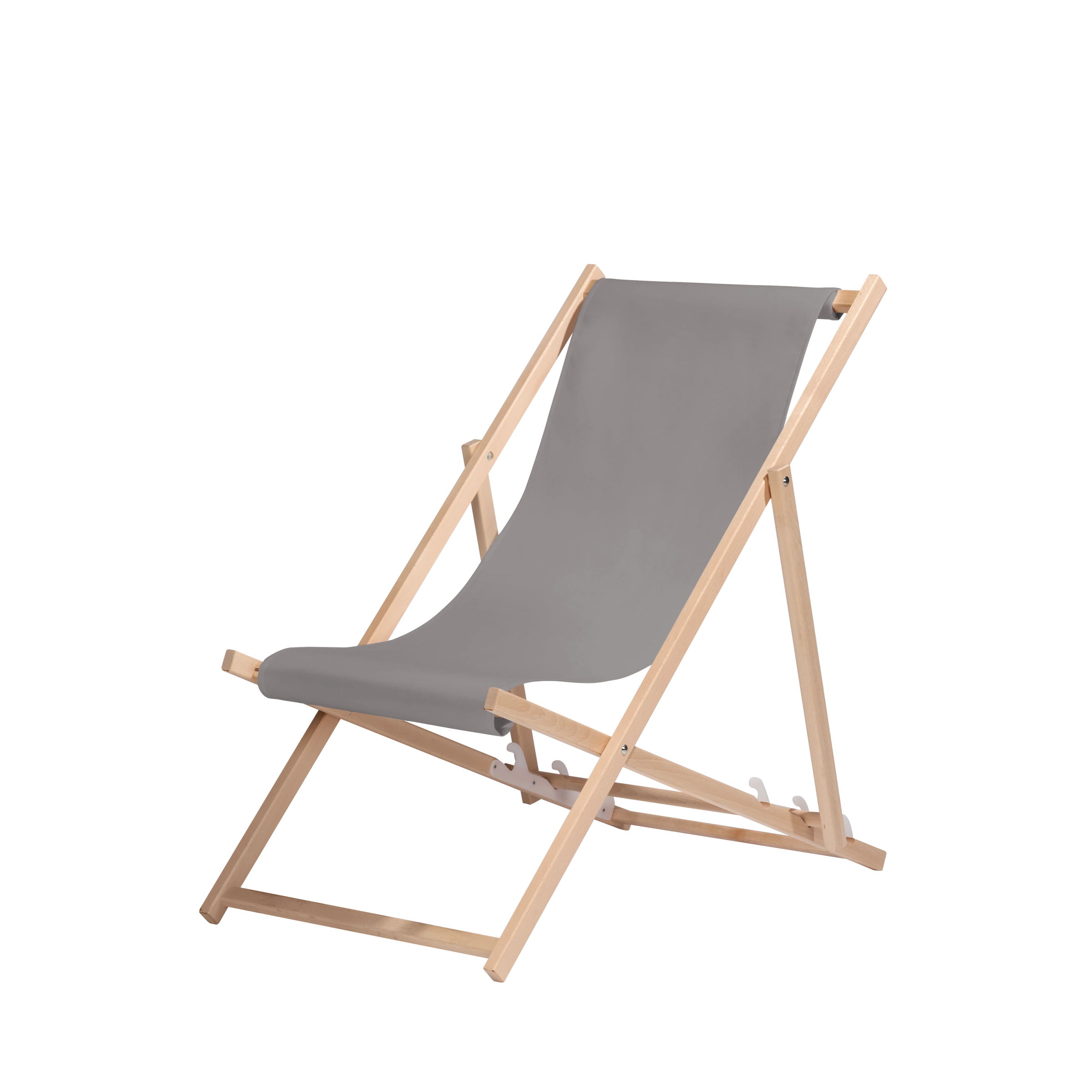 Liegestuhl Oliver aus naturbelassenem Buchenholz mit anthrazitem Bezug, Seitenansicht
#Oli | Liegefläche (Farbe)_Anthrazit Oliver
