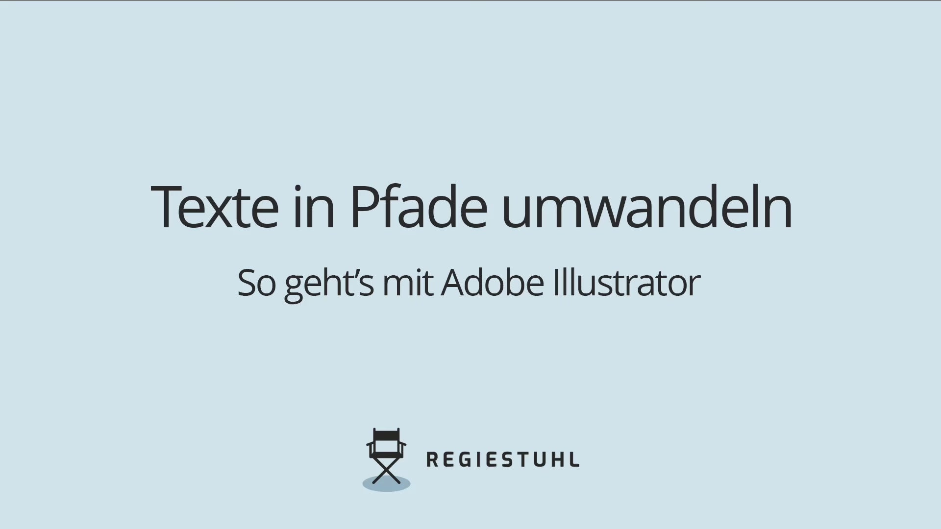 Anleitung, wie man Texte in Pfade in Adobe Illustrator umwandeln kann (mobile)