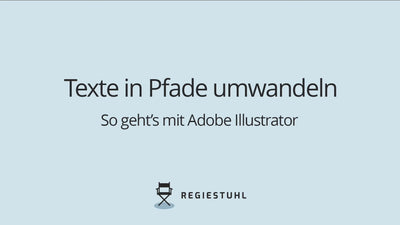 Anleitung, wie man Texte in Pfade in Adobe Illustrator umwandeln kann (mobile)
