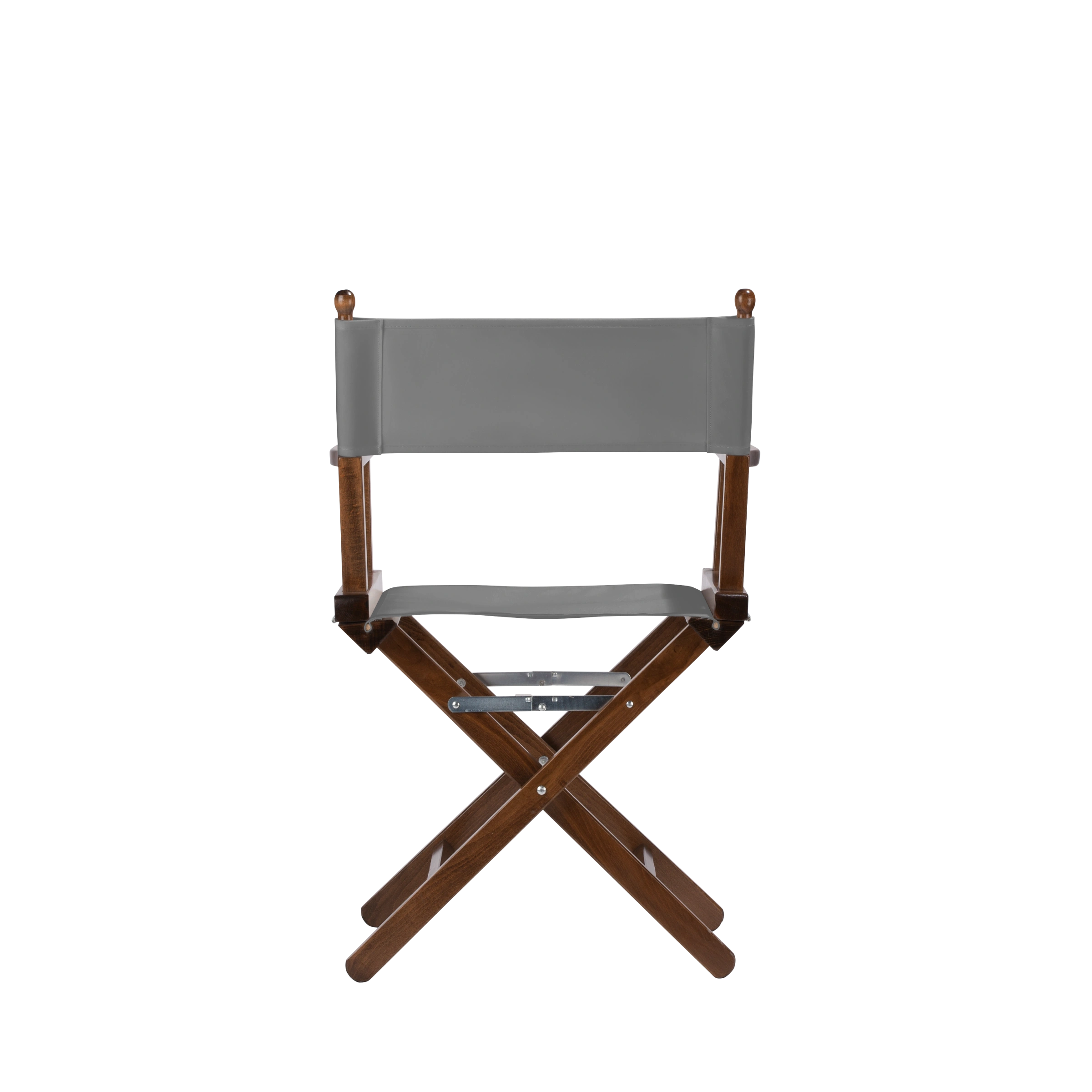 Regiestuhl Alfred aus braunem Buchenholz mit anthrazitem Bezug, Rückansicht
#Classic | Set (Farbe)_anthrazit