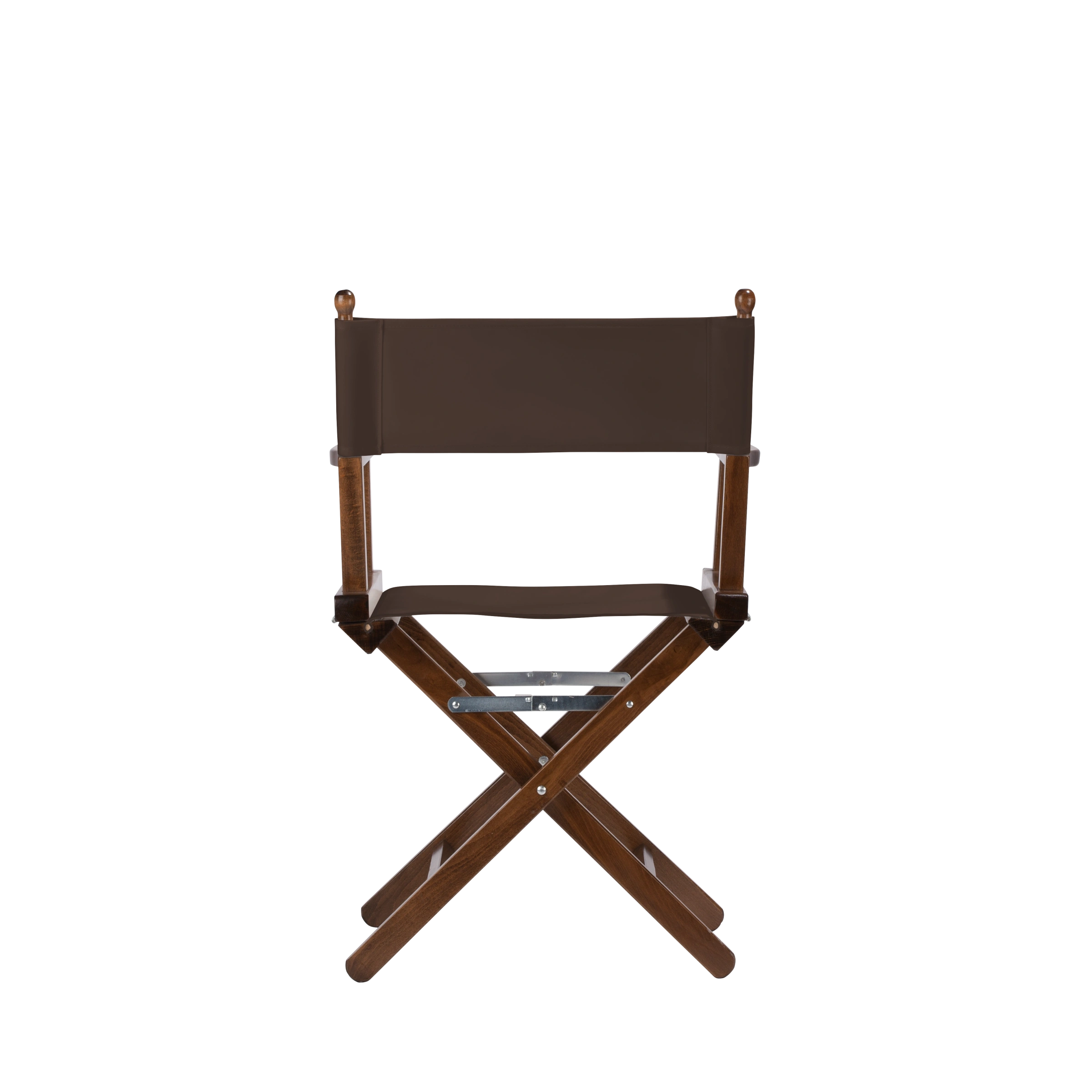 Regiestuhl Alfred aus braunem Buchenholz mit Bezug in caffé, Rückansicht
#Classic | Set (Farbe)_caffé