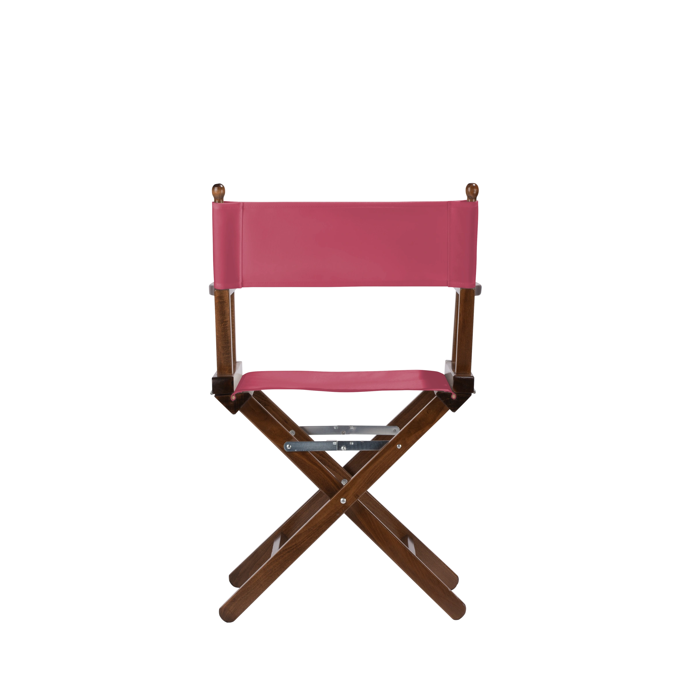 Regiestuhl Alfred aus braunem Buchenholz mit Bezug in fuchsia, Rückansicht
#Classic | Set (Farbe)_fuchsia