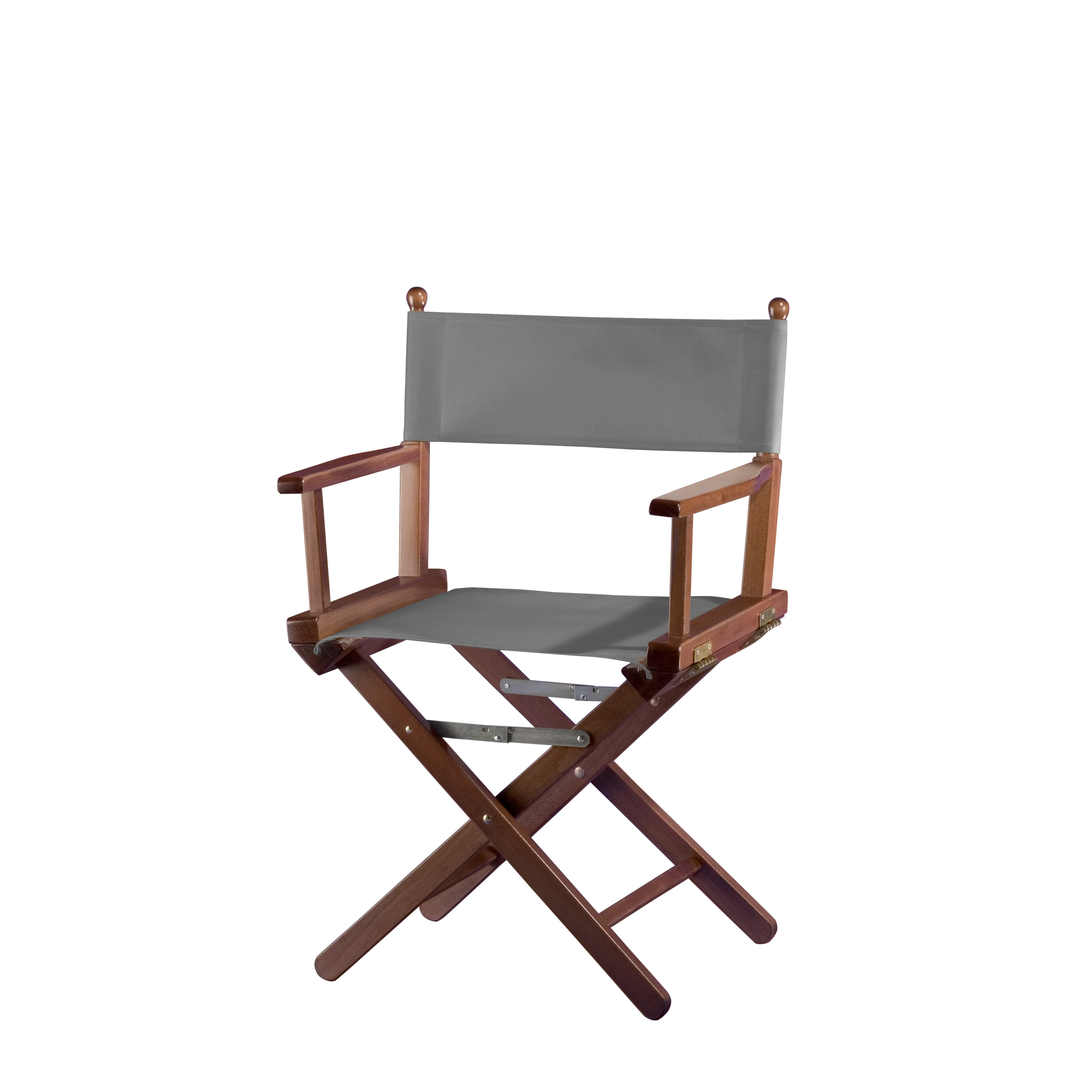 Regiestuhl Alfred aus braunem Buchenholz mit anthrazitem Bezug, Seitenansicht
#Classic | Set (Farbe)_anthrazit