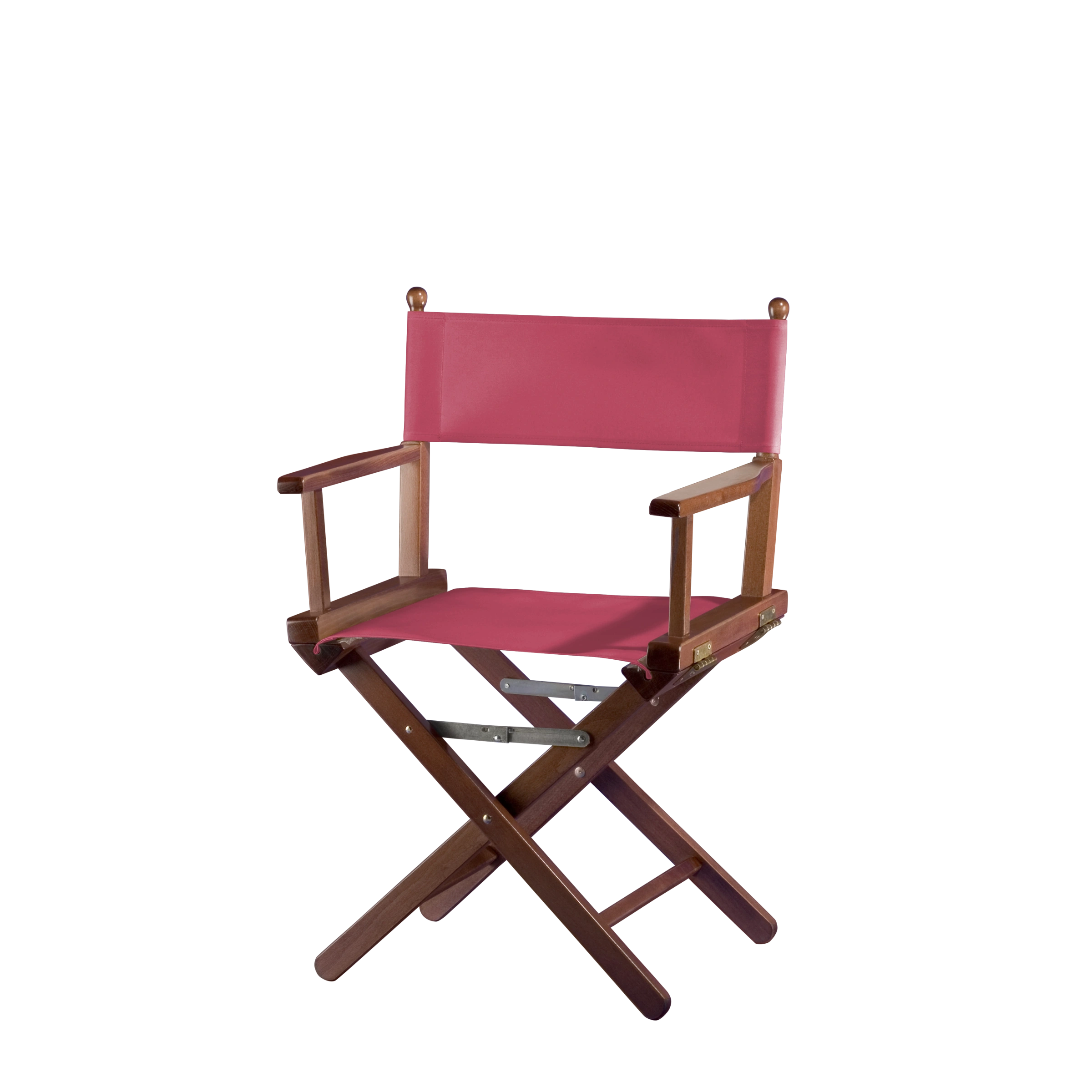 Regiestuhl Alfred aus braunem Buchenholz mit Bezug in fuchsia, Seitenansicht
#Classic | Set (Farbe)_fuchsia