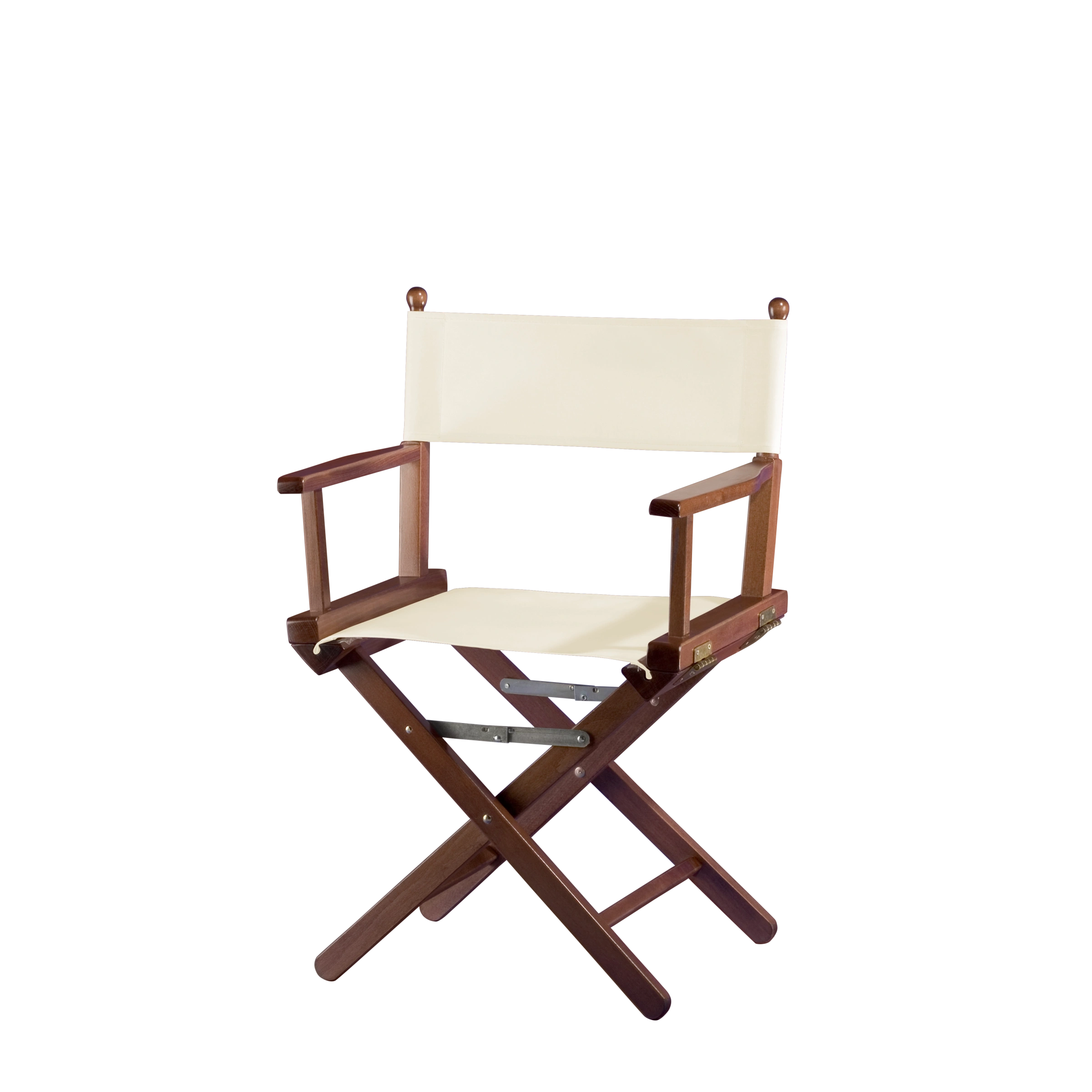 Regiestuhl Alfred aus braunem Buchenholz mit Bezug in natur, Seitenansicht
#Classic | Set (Farbe)_natur