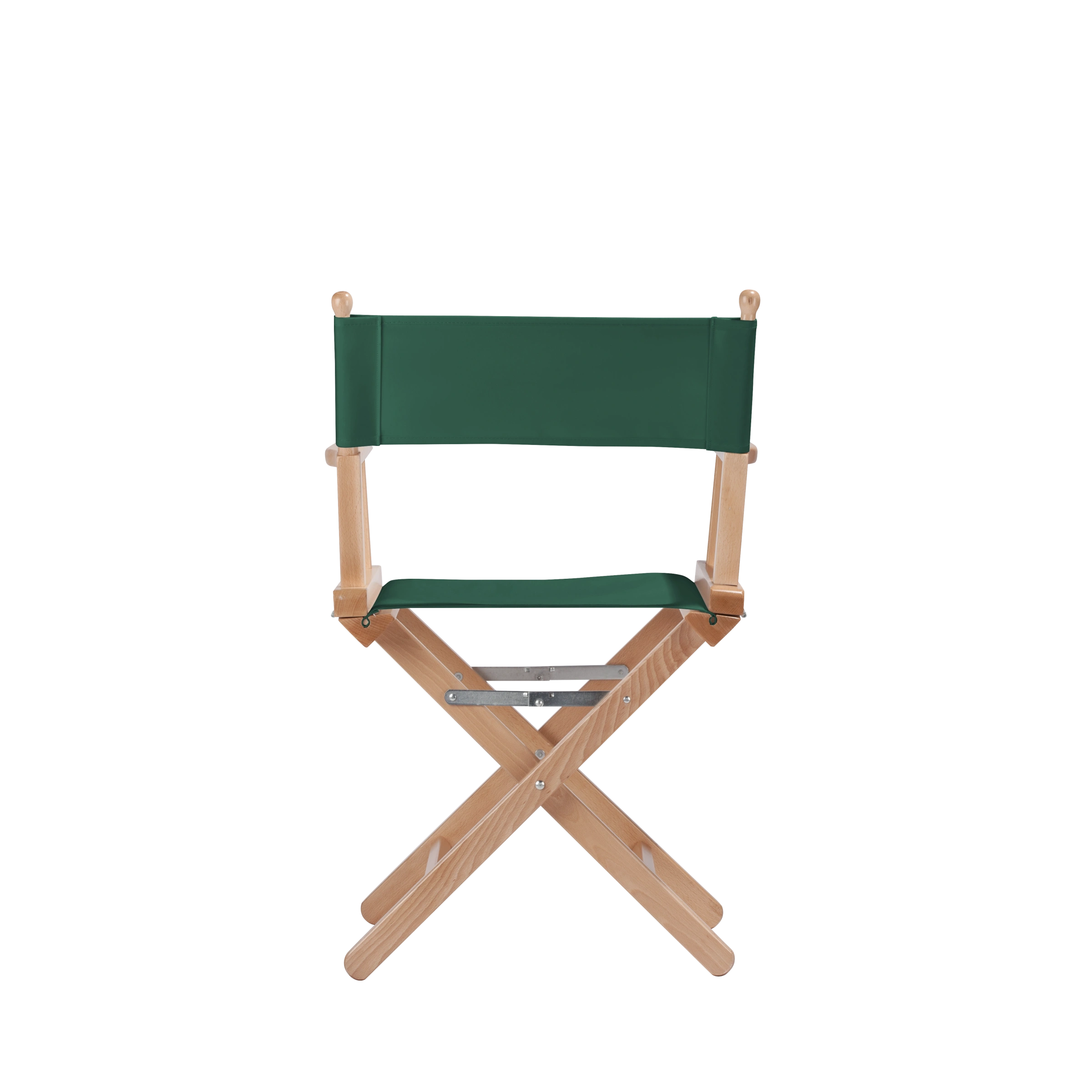 Regiestuhl Alfred aus naturfarbenem Buchenholz mit dunkelgrünem Bezug, Rückansicht
#Classic | Set (Farbe)_dunkelgrün