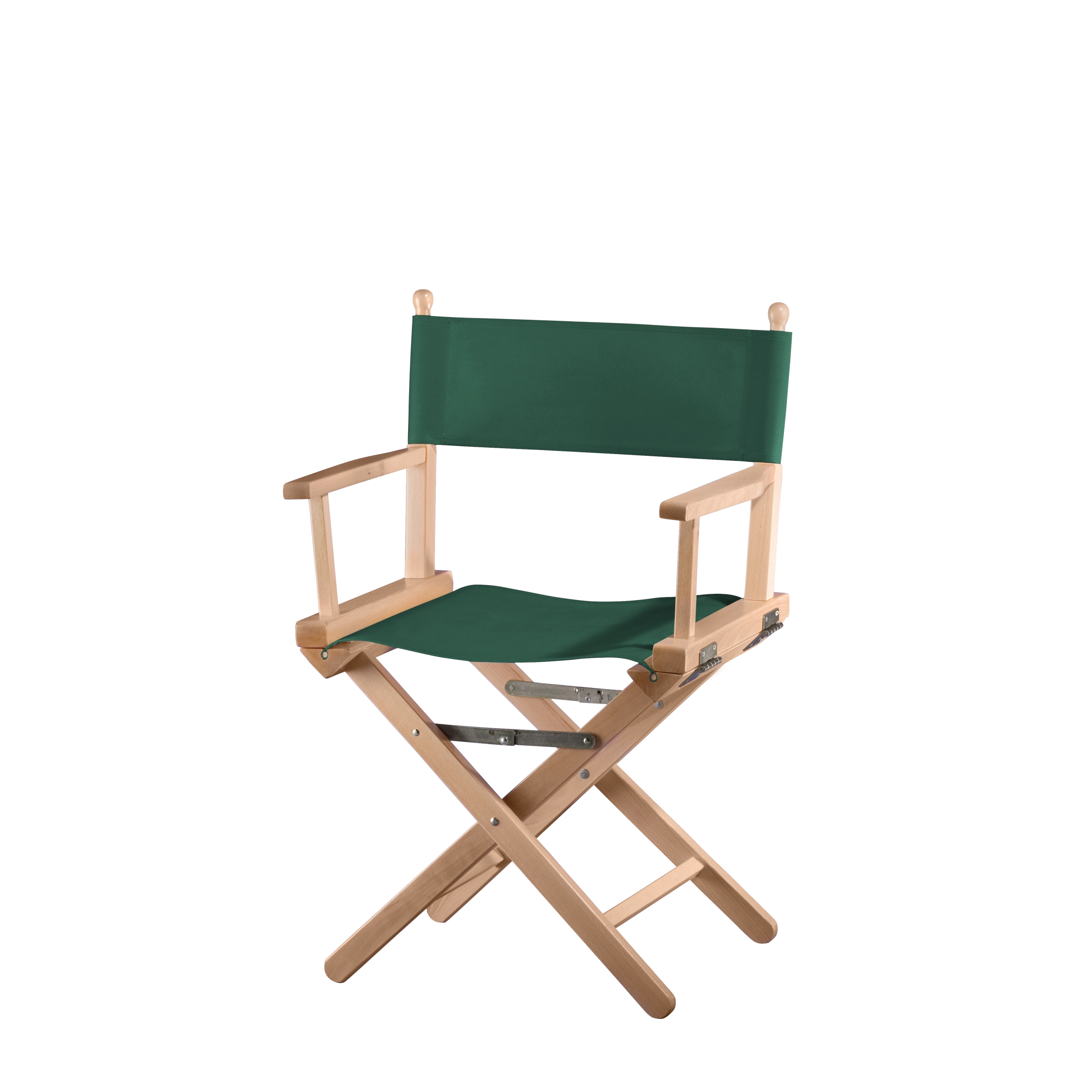 Regiestuhl Alfred aus naturfarbenem Buchenholz mit dunkelgrünem Bezug, Seitenansicht
#Classic | Set (Farbe)_dunkelgrün