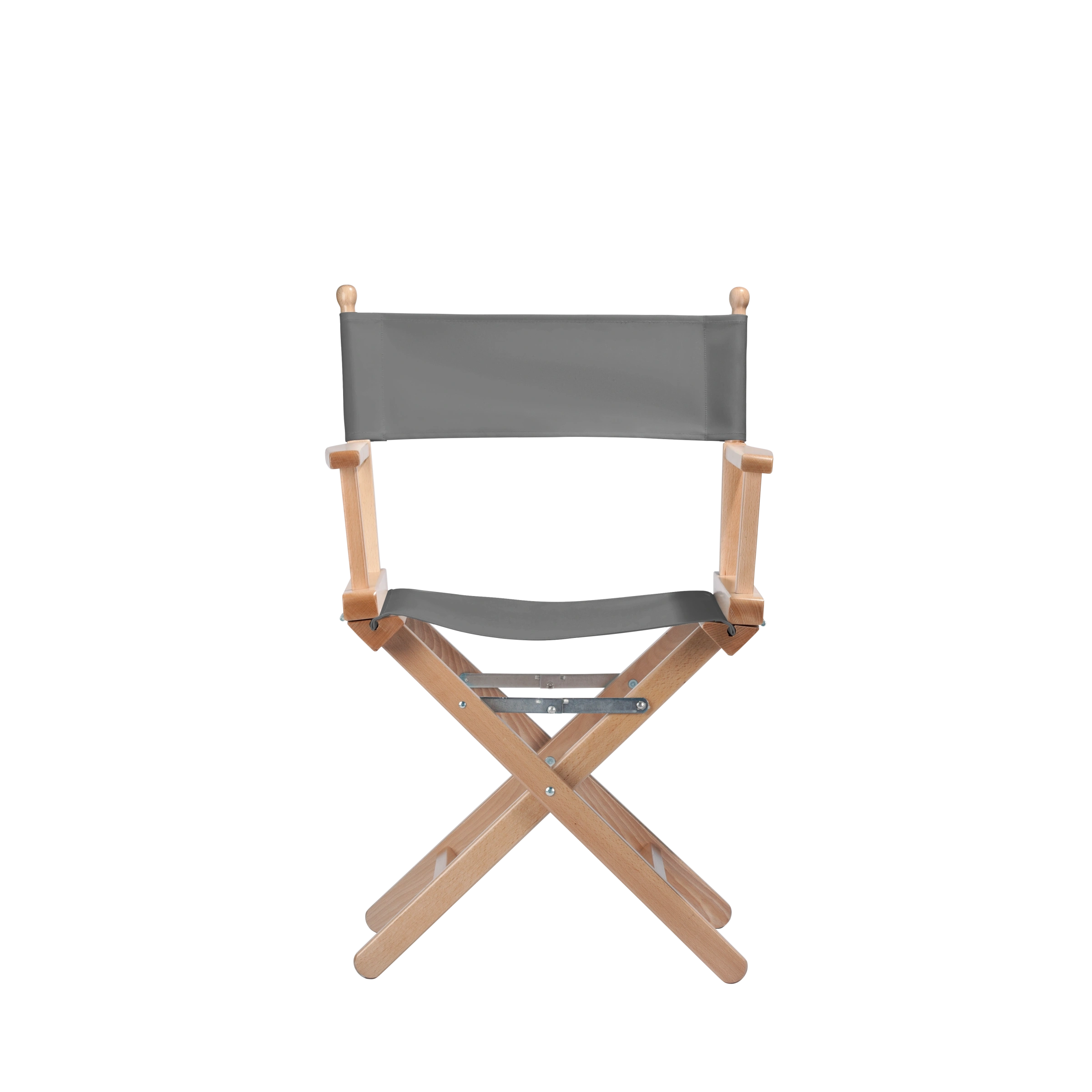 Regiestuhl Alfred aus naturfarbenem Buchenholz mit anthrazitem Bezug, Frontalansicht
#Classic | Set (Farbe)_anthrazit