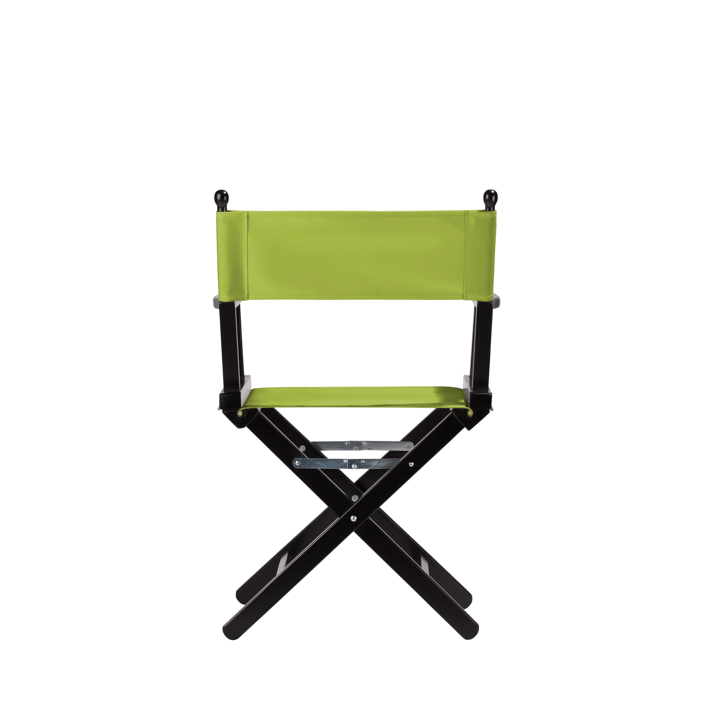 Regiestuhl Alfred aus schwarzem Buchenholz mit hellgrünem Bezug, Rückansicht
#Classic | Set (Farbe)_hellgrün
