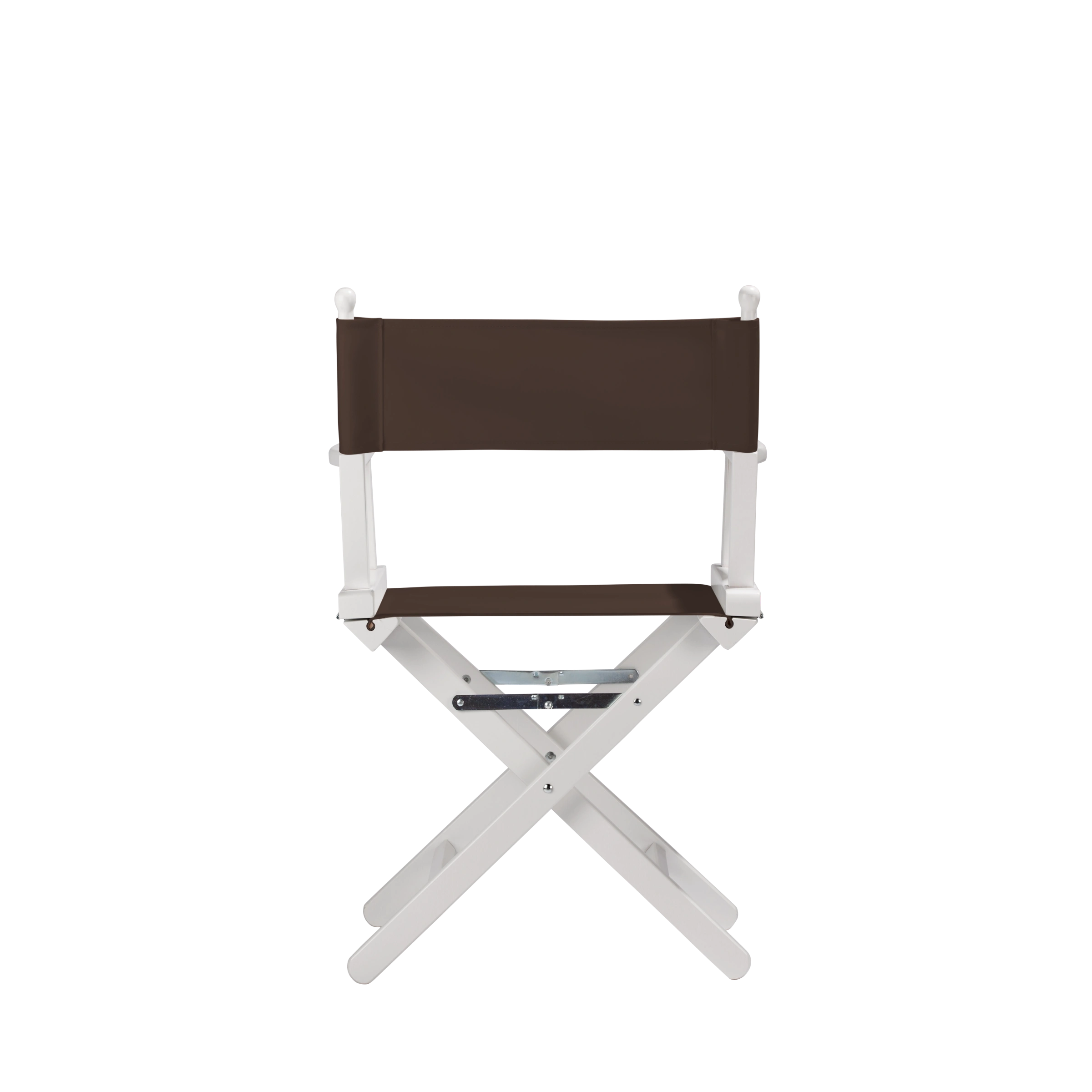 Regiestuhl Alfred aus weißem Buchenholz mit Bezug in caffé, Rückansicht
#Classic | Set (Farbe)_caffé