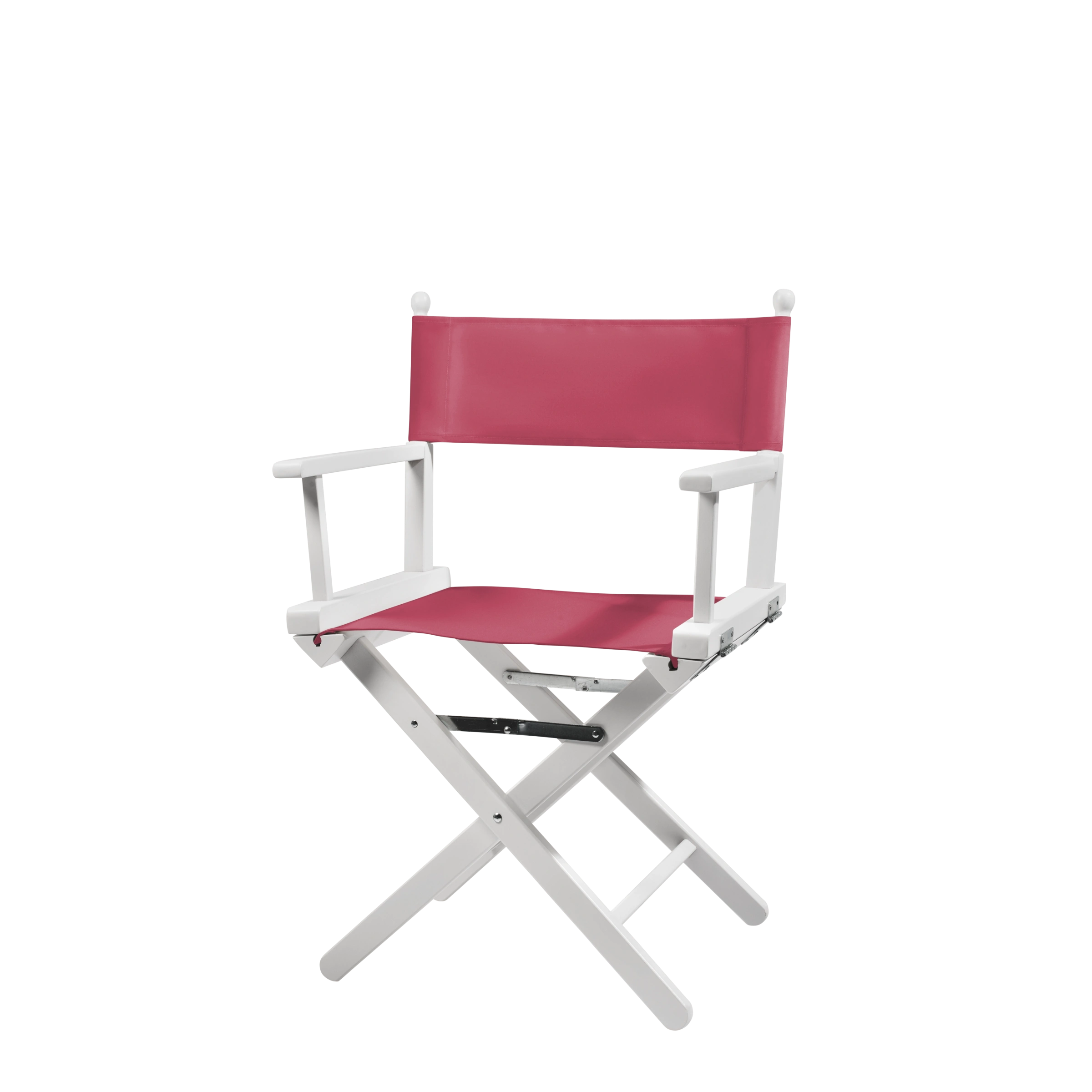 Regiestuhl Alfred aus weißem Buchenholz mit Bezug in fuchsia, Seitenansicht
#Classic | Set (Farbe)_fuchsia