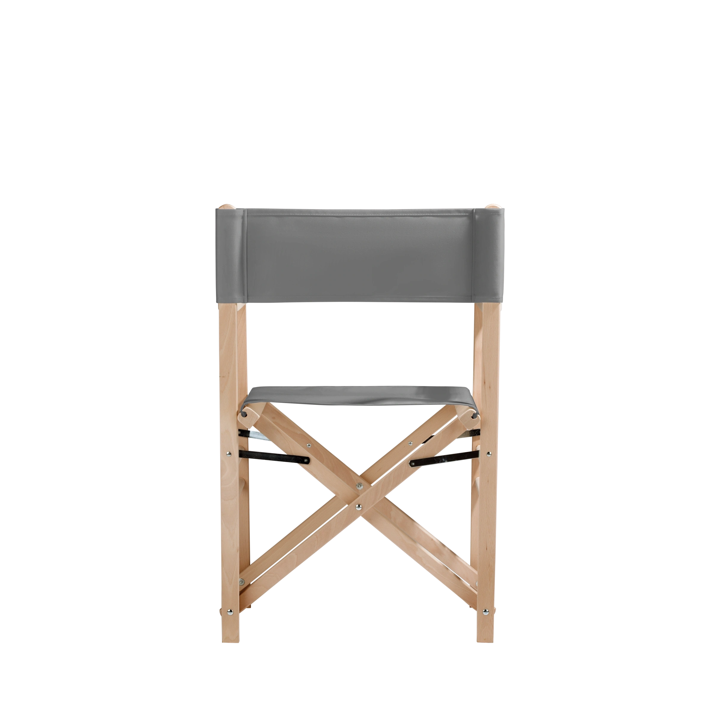 Regiestuhl Billy aus naturbelassenem Buchenholz mit anthrazitem Bezug, Rückansicht
#Classic | Set (Farbe)_anthrazit
