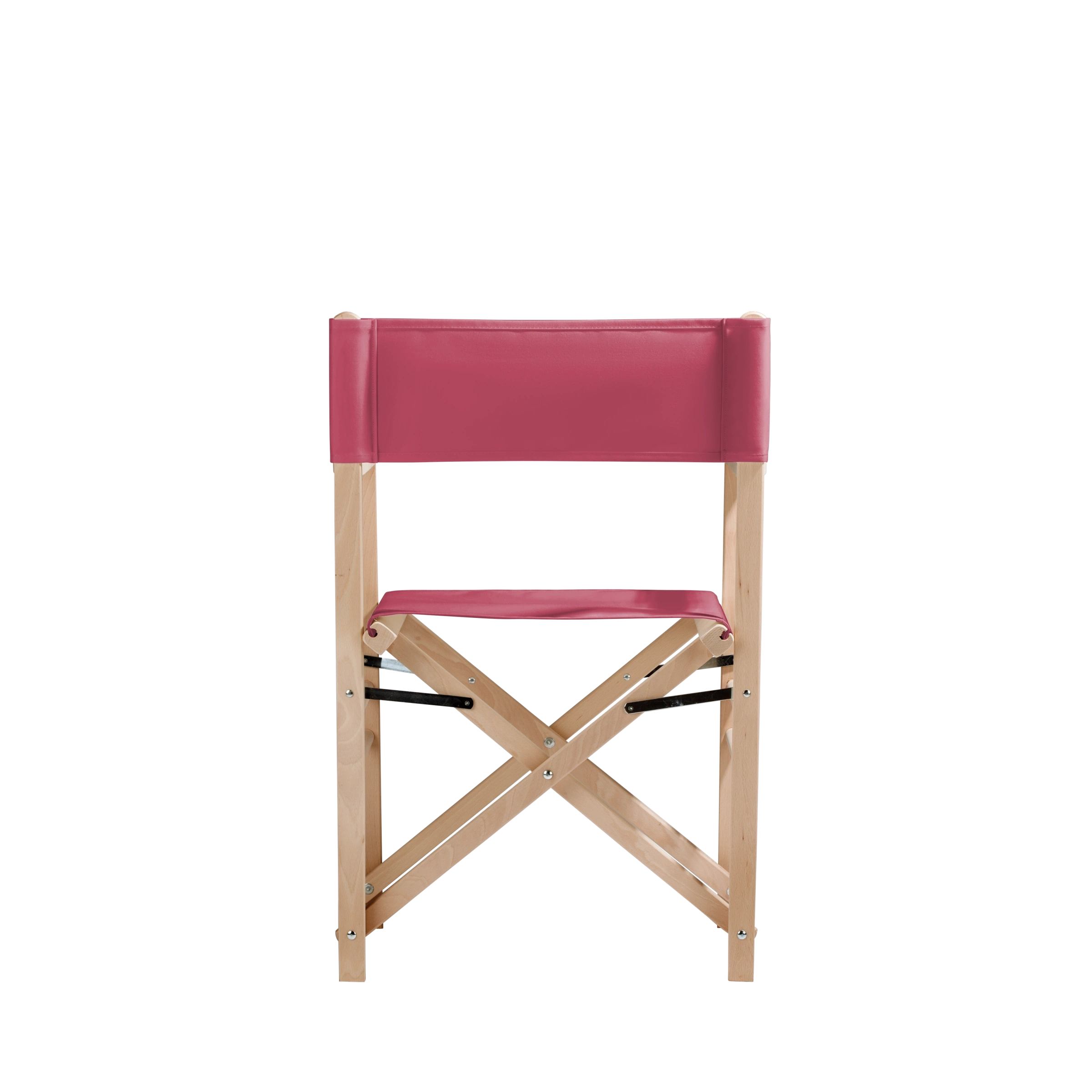 Regiestuhl Billy aus naturbelassenem Buchenholz mit Bezug in fuchsia, Rückansicht
#Classic | Set (Farbe)_fuchsia