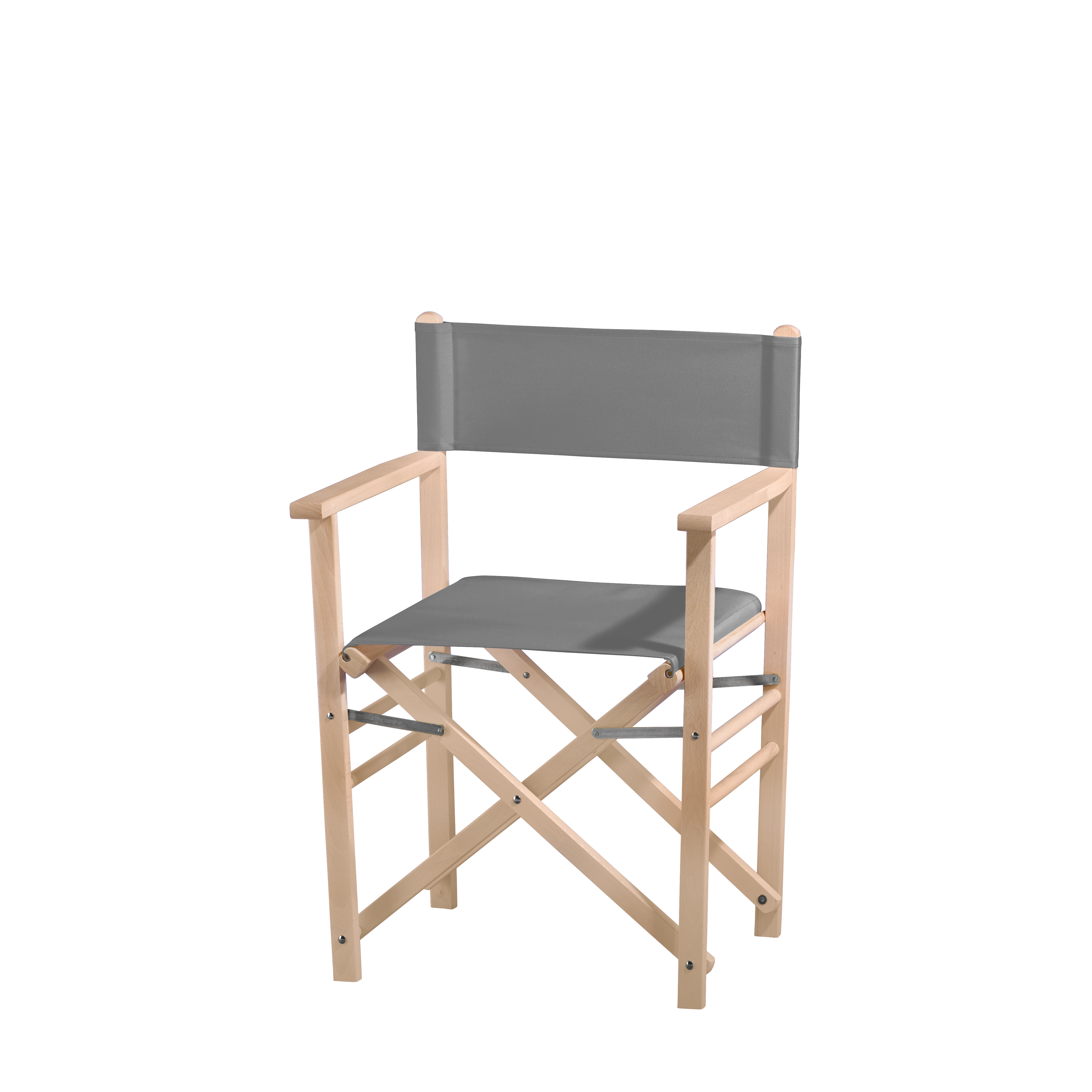 Regiestuhl Billy aus naturbelassenem Buchenholz mit anthrazitem Bezug, Seitenansicht
#Classic | Set (Farbe)_anthrazit