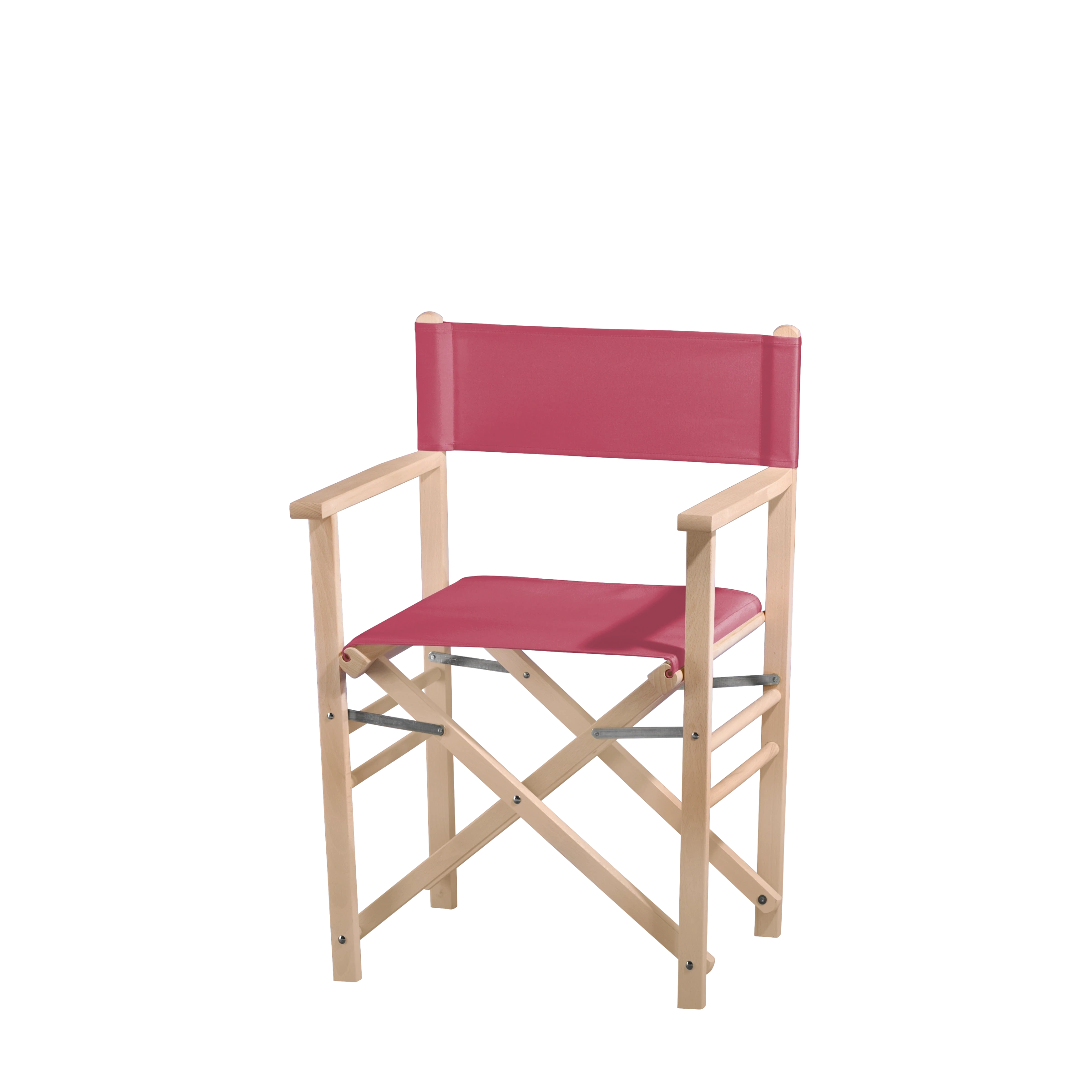 Regiestuhl Billy aus naturbelassenem Buchenholz mit Bezug in fuchsia, Seitenansicht
#Classic | Set (Farbe)_fuchsia