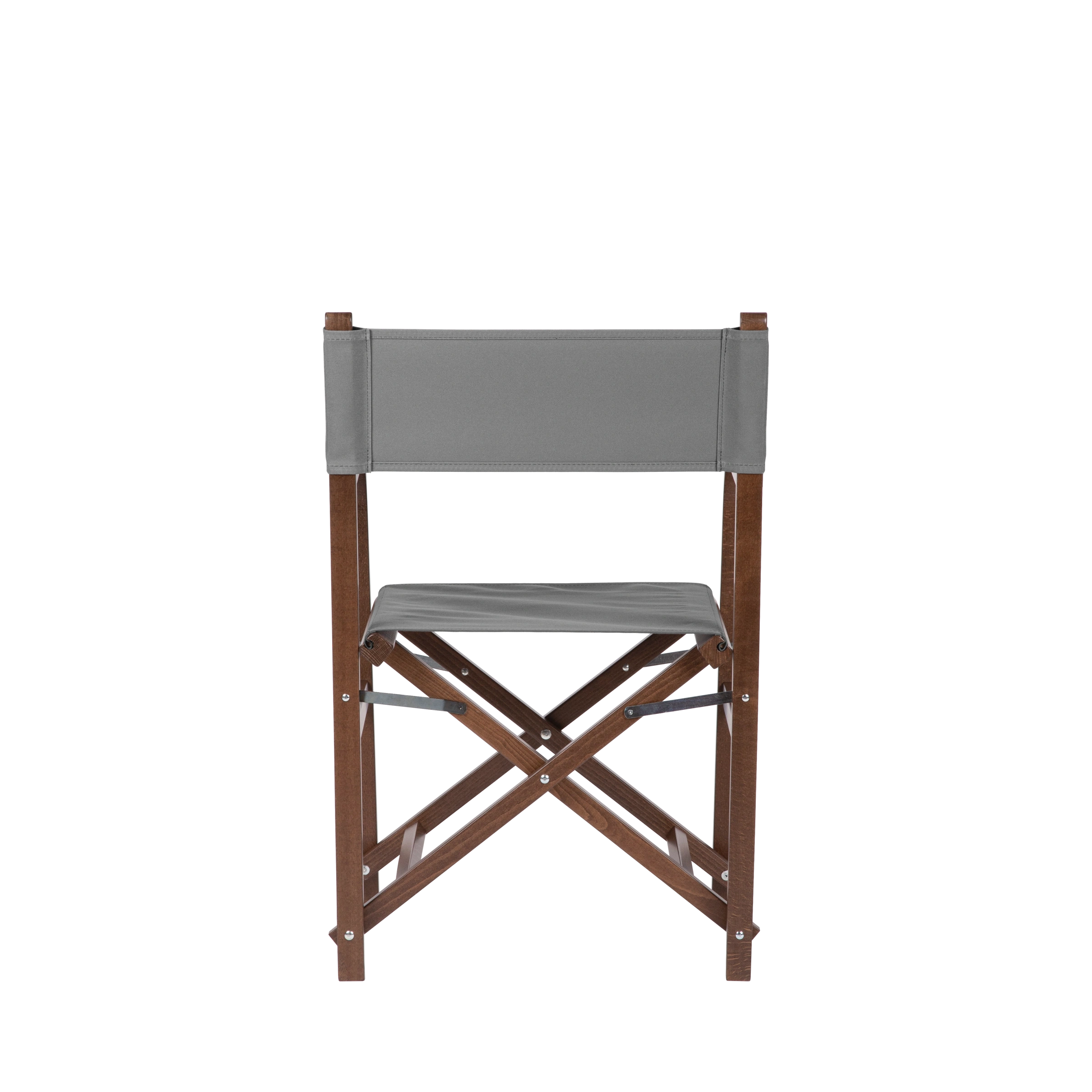 Regiestuhl George aus braunem Buchenholz mit anthrazitem Bezug, Rückansicht
#Classic | Set (Farbe)_anthrazit