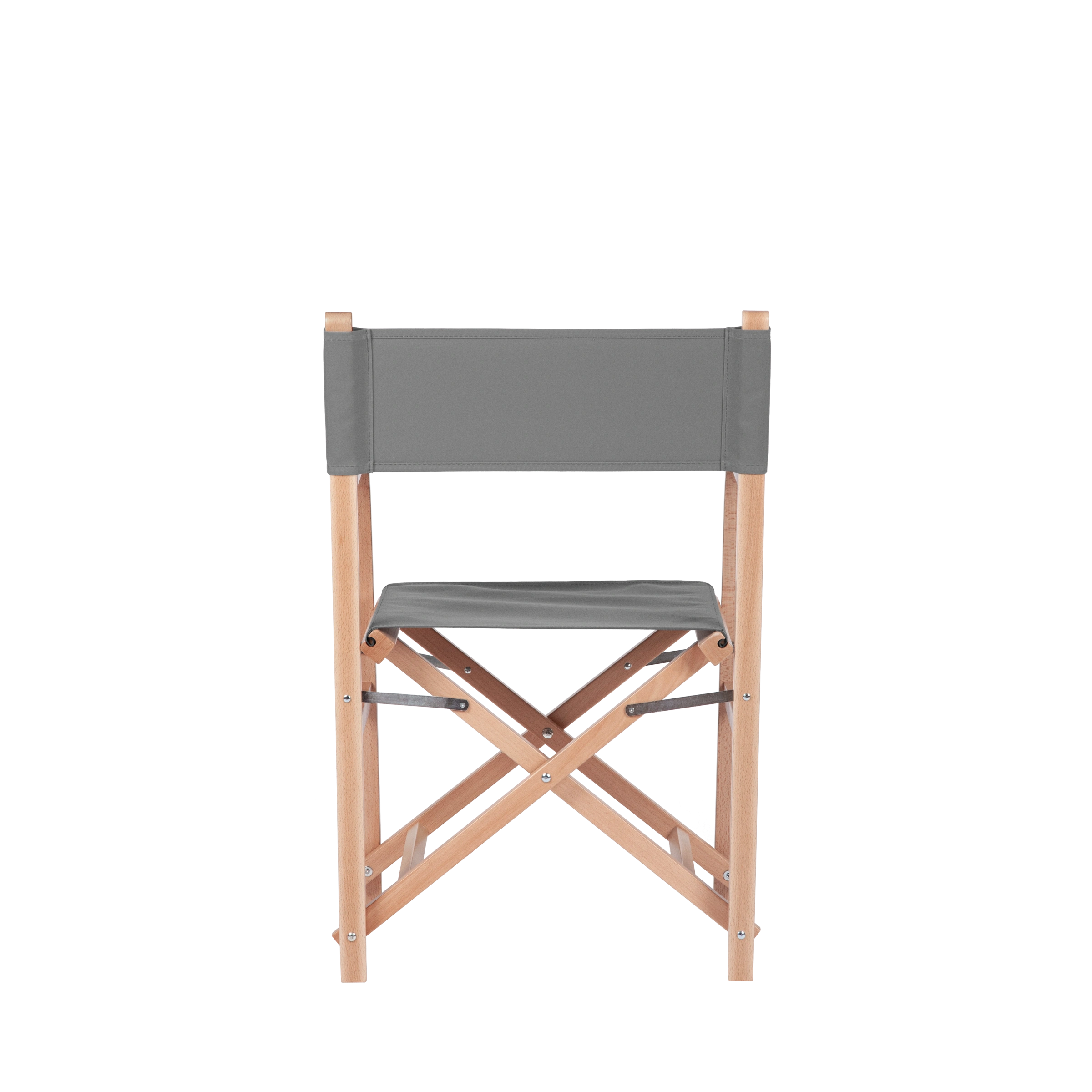 Regiestuhl George aus naturfarbenem Buchenholz mit anthrazitem Bezug, Rückansicht
#Classic | Set (Farbe)_anthrazit