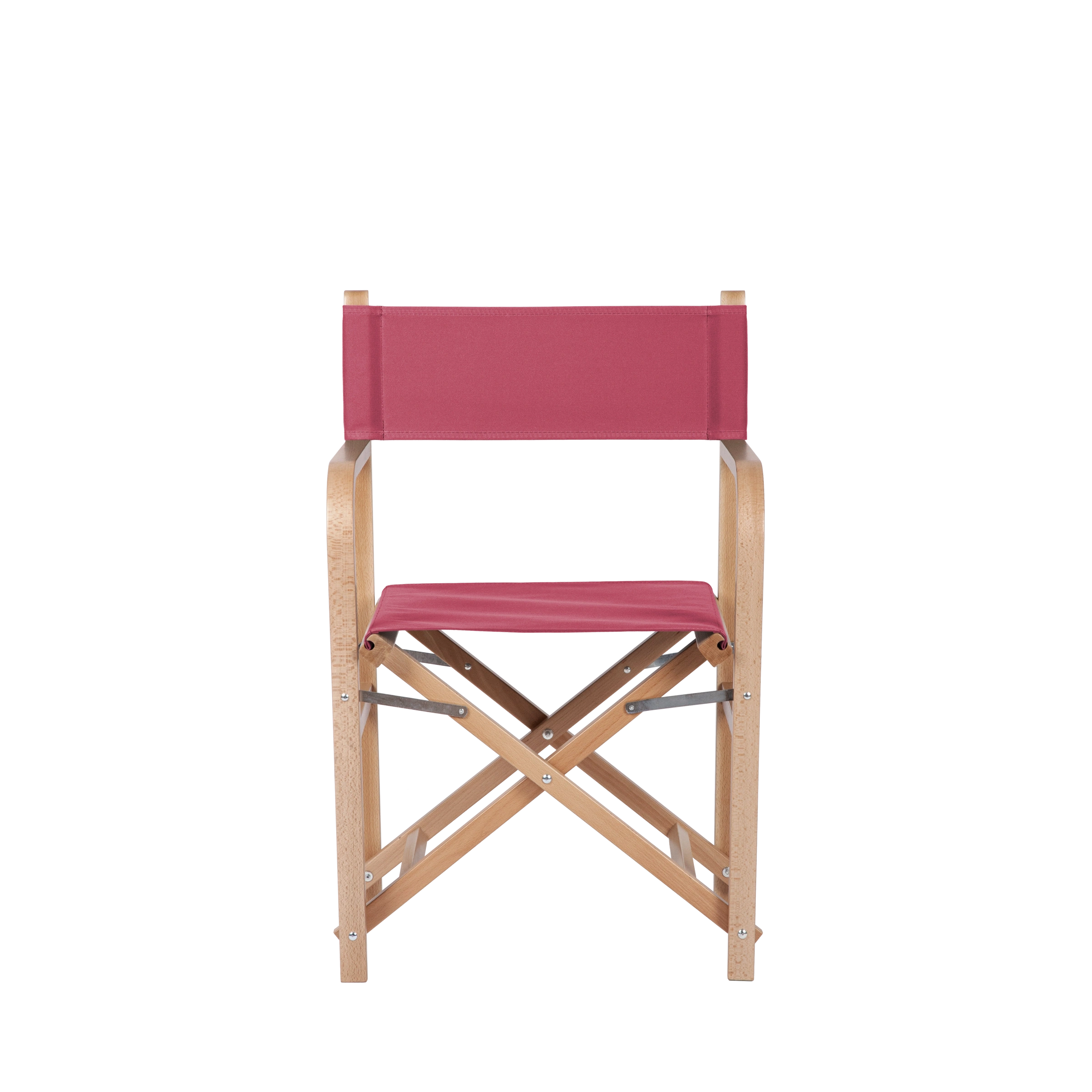 Regiestuhl George aus naturfarbenem Buchenholz mit Bezug in fuchsia, Frontalansicht
#Classic | Set (Farbe)_fuchsia