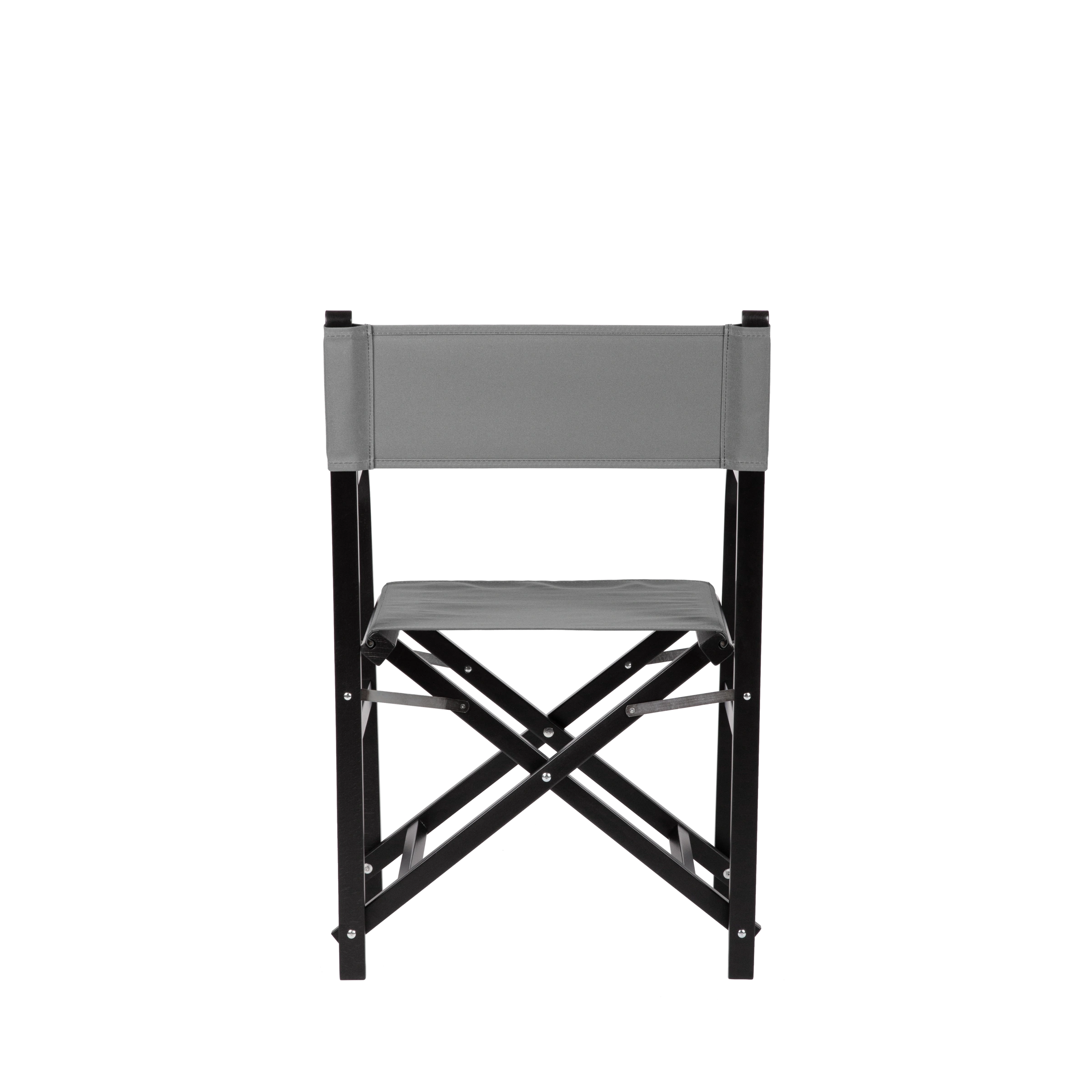 Regiestuhl George aus schwarzem Buchenholz mit anthrazitem Bezug, Rückansicht
#Classic | Set (Farbe)_anthrazit