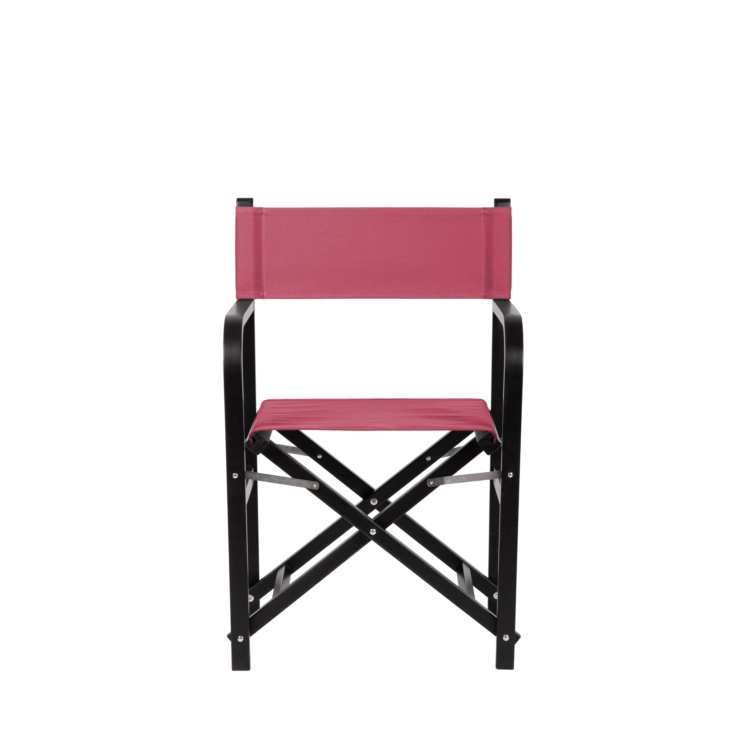 Regiestuhl George aus schwarzem Buchenholz mit Bezug in fuchsia, Frontalansicht
#Classic | Set (Farbe)_fuchsia