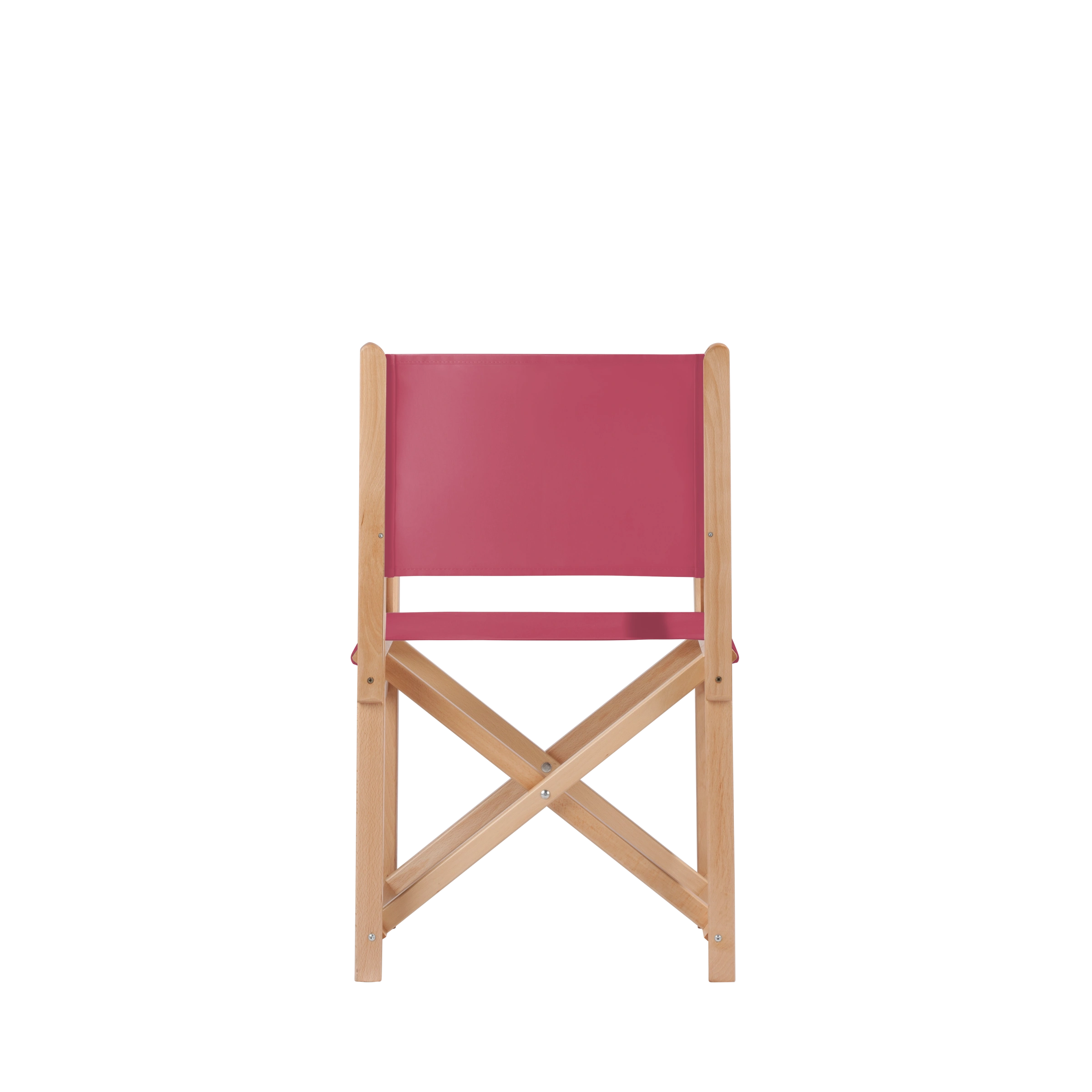 Regiestuhl Pedro aus naturfarbenem Buchenholz mit Bezug in fuchsia, Rückansicht
#Swing | Set (Farbe)_fuchsia