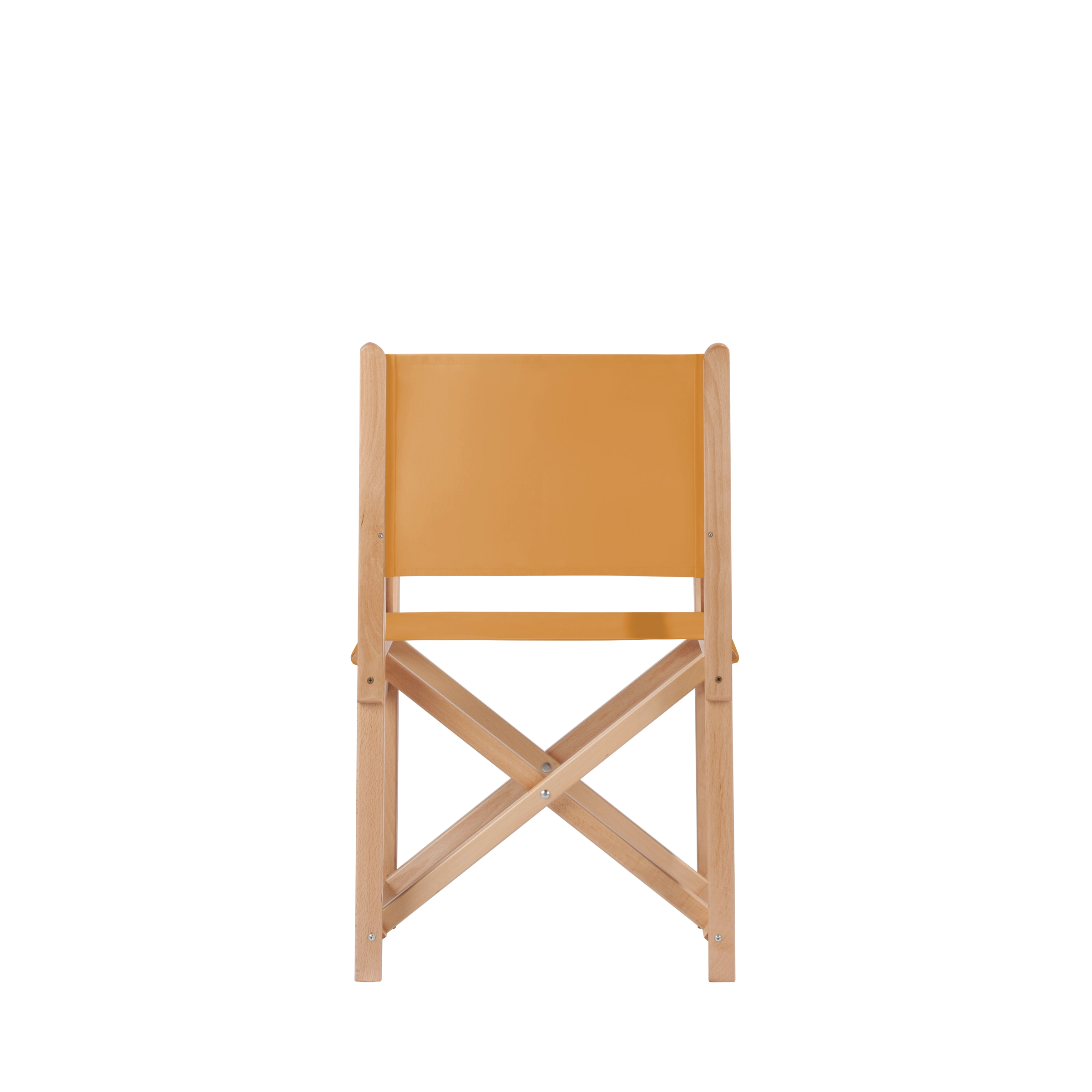 Regiestuhl Pedro aus naturfarbenem Buchenholz mit Bezug in ocker, Rückansicht
#Swing | Set (Farbe)_ocker