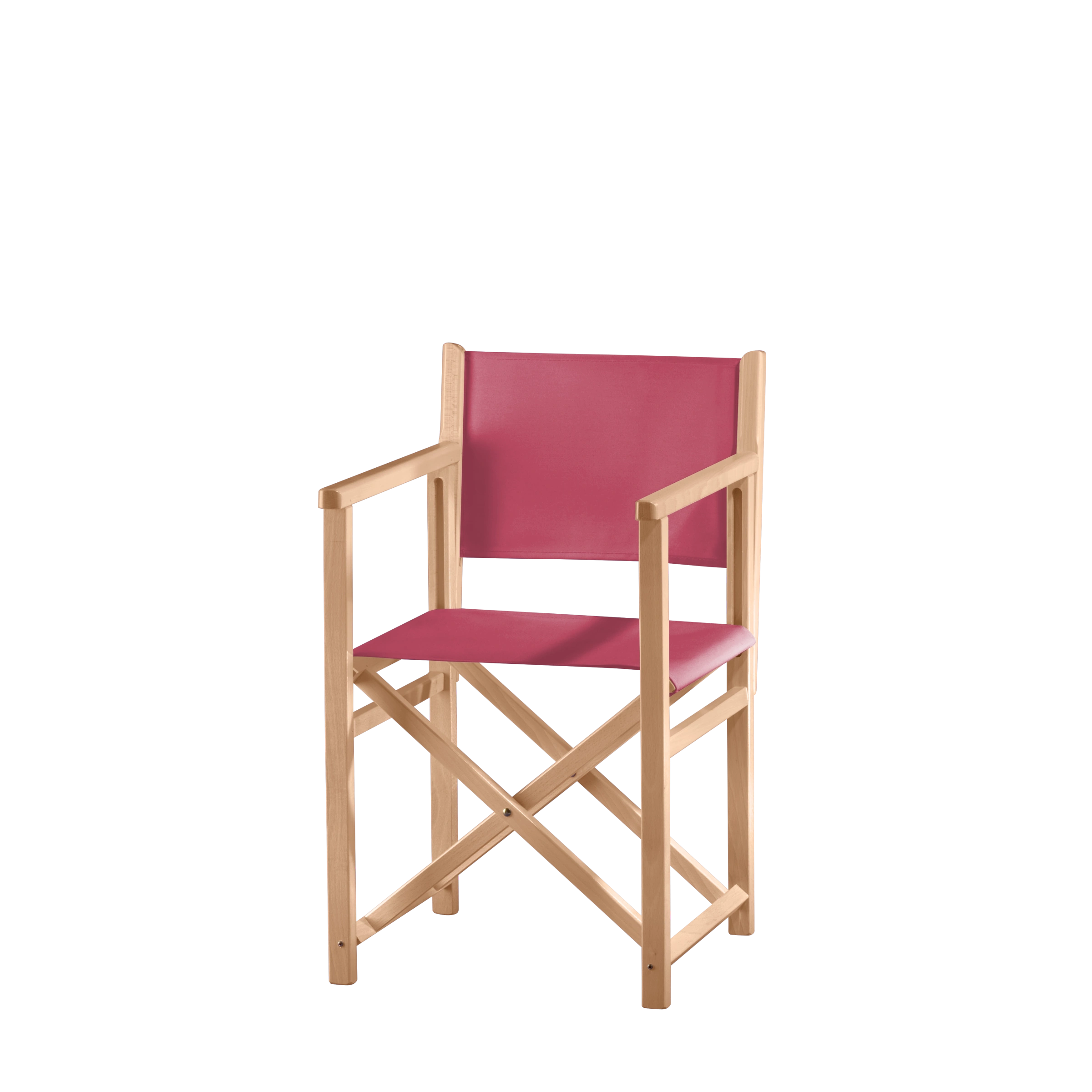 Regiestuhl Pedro aus naturfarbenem Buchenholz mit Bezug in fuchsia, Seitenansicht
#Swing | Set (Farbe)_fuchsia