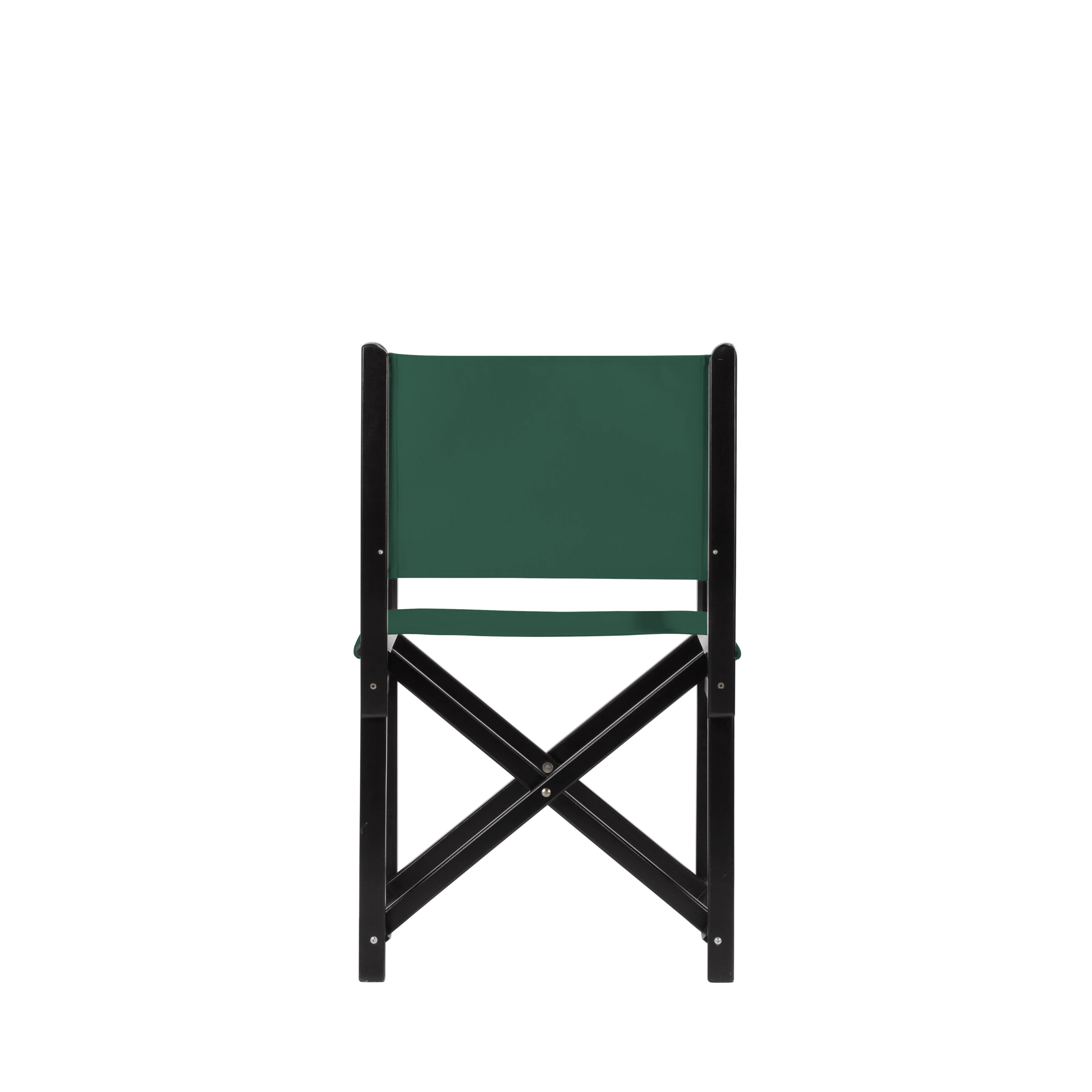 Regiestuhl Pedro aus schwarzem Buchenholz mit dunkelgrünem Bezug, Rückansicht
#Swing | Set (Farbe)_dunkelgrün