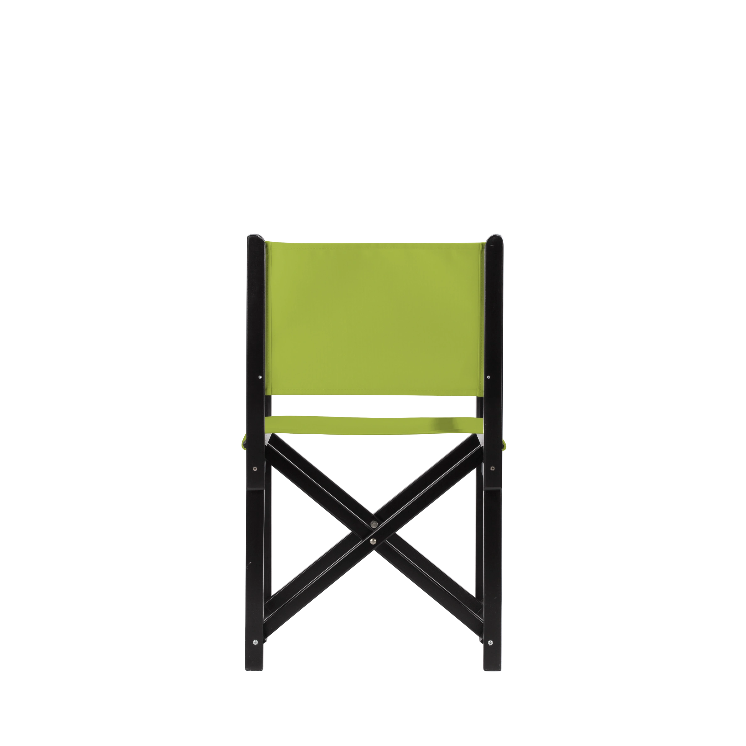 Regiestuhl Pedro aus schwarzem Buchenholz mit hellgrünem Bezug, Rückansicht
#Swing | Set (Farbe)_hellgrün