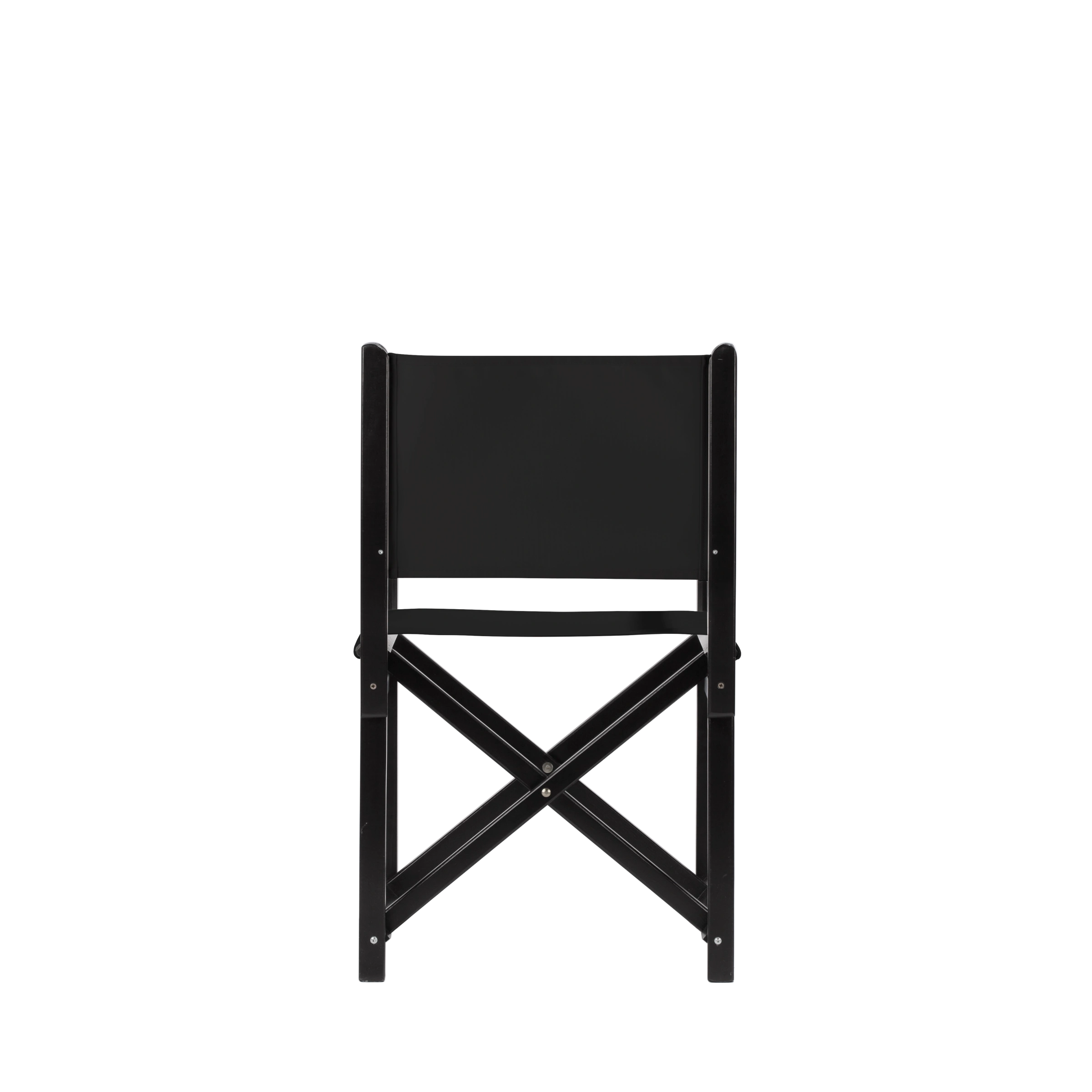 Regiestuhl Pedro aus schwarzem Buchenholz mit schwarzem Bezug, Rückansicht
#Swing | Set (Farbe)_schwarz