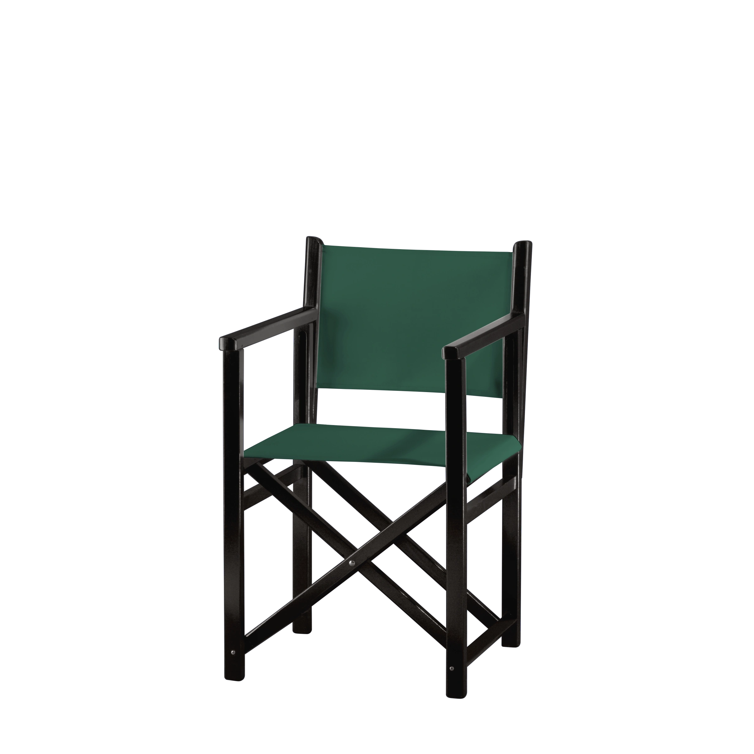 Regiestuhl Pedro aus schwarzem Buchenholz mit dunkelgrünem Bezug, Seitenansicht
#Swing | Set (Farbe)_dunkelgrün