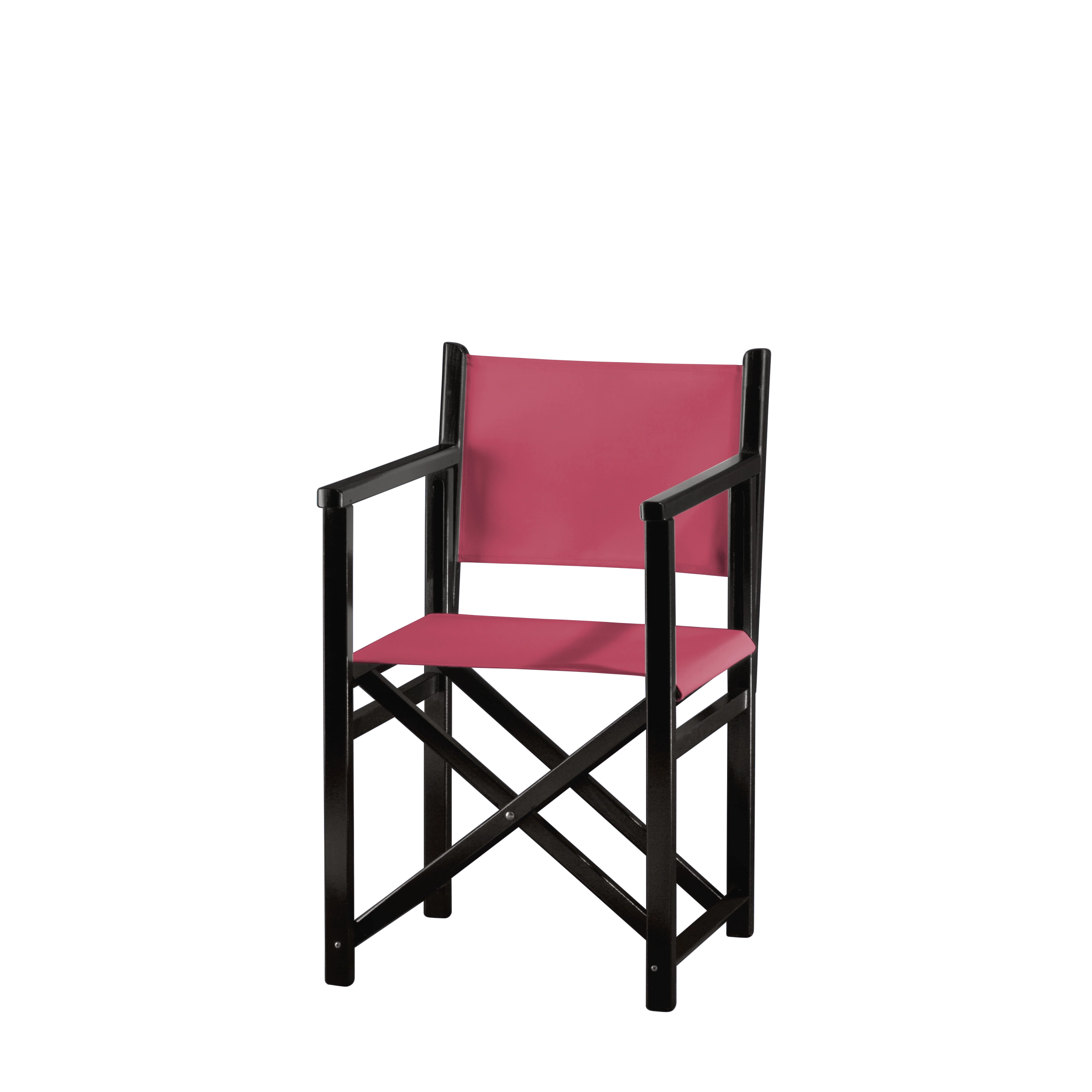 Regiestuhl Pedro aus schwarzem Buchenholz mit Bezug in fuchsia, Seitenansicht
#Swing | Set (Farbe)_fuchsia