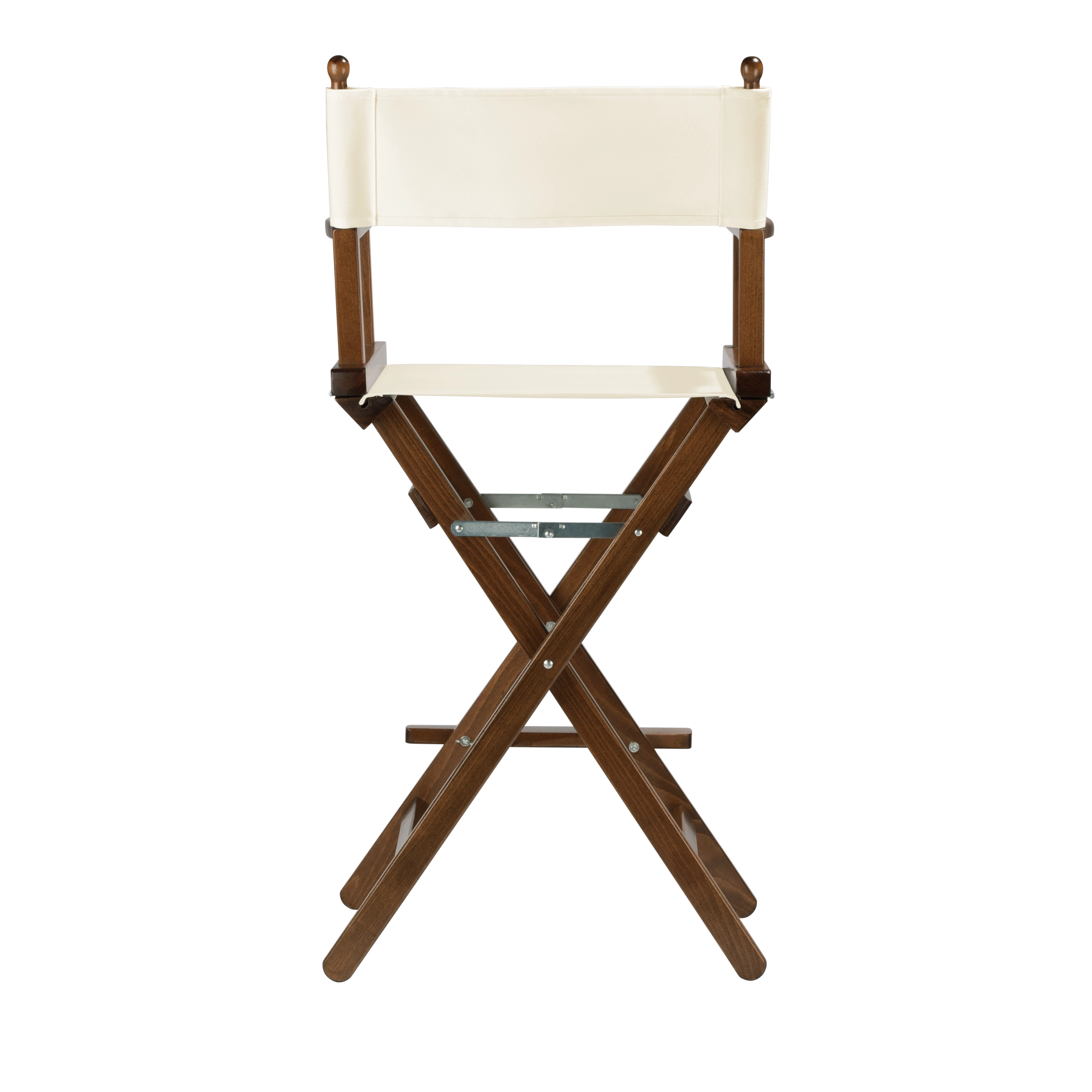 Regiestuhl Steven aus braunem Buchenholz mit Bezug in natur, Rückansicht
#Classic | Set (Farbe)_natur