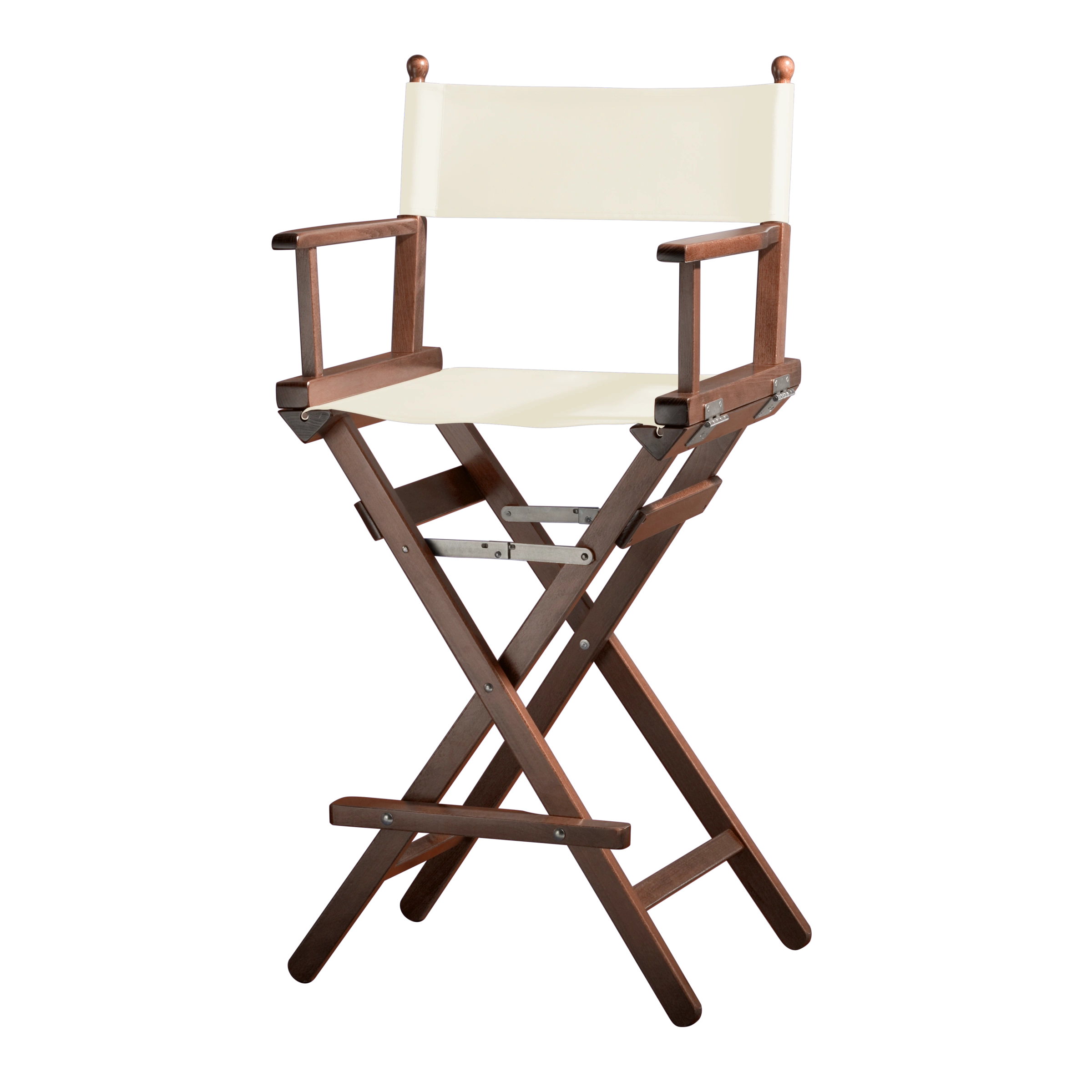 Regiestuhl Steven aus braunem Buchenholz mit Bezug in natur, Seitenansicht
#Classic | Set (Farbe)_natur