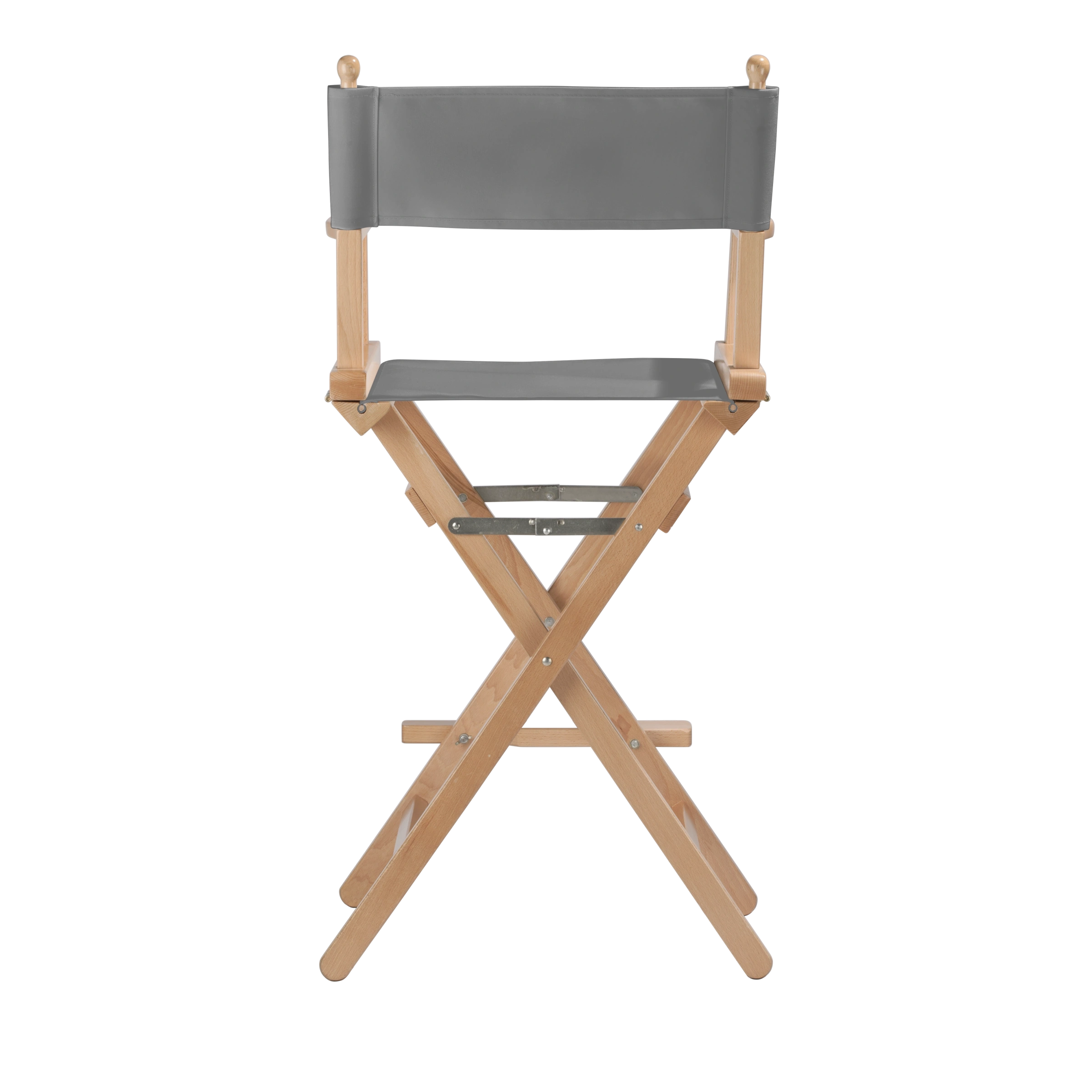 Regiestuhl Steven aus naturfarbenem Buchenholz mit anthrazitem Bezug, Rückansicht
#Classic | Set (Farbe)_anthrazit