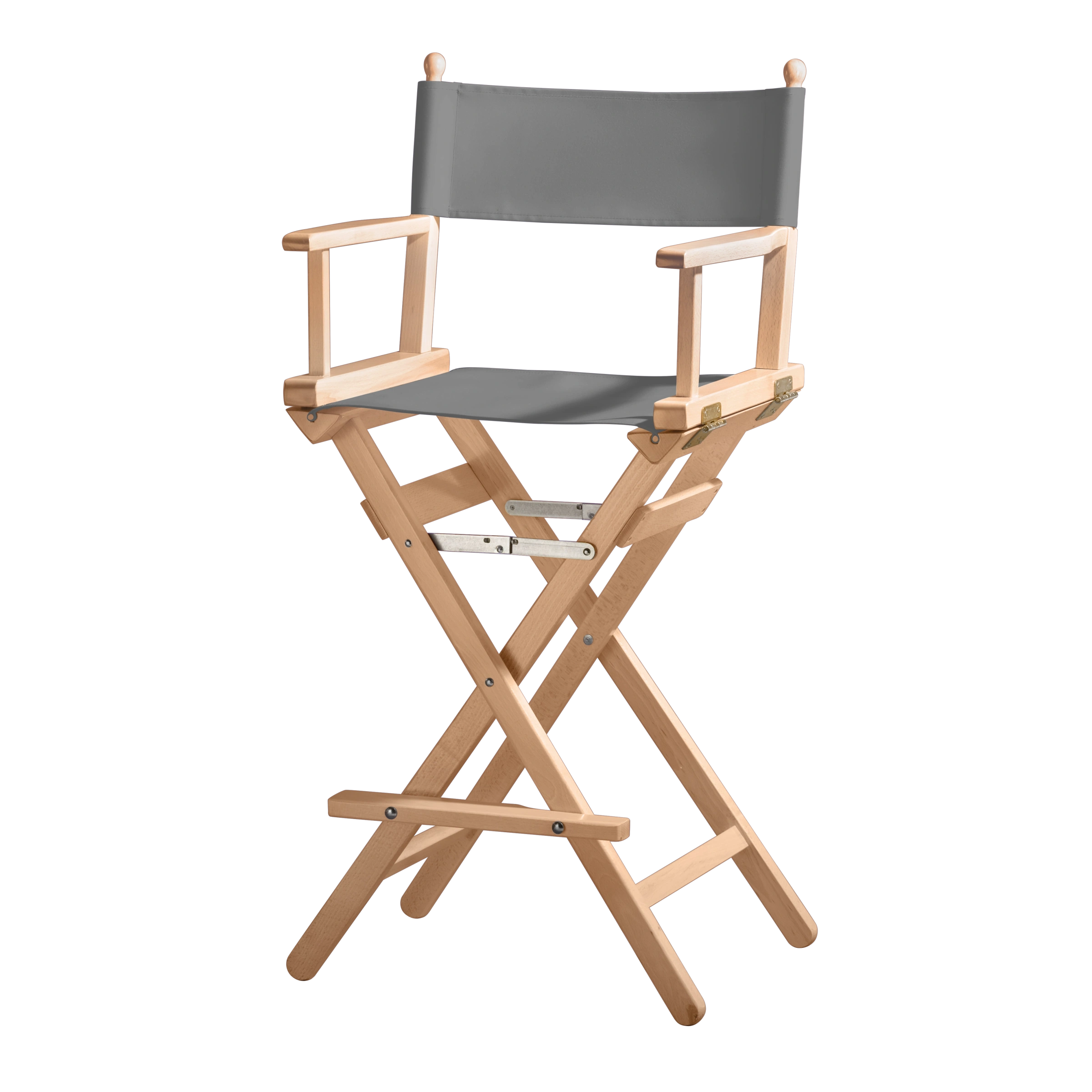 Regiestuhl Steven aus naturfarbenem Buchenholz mit anthrazitem Bezug, Seitenansicht
#Classic | Set (Farbe)_anthrazit