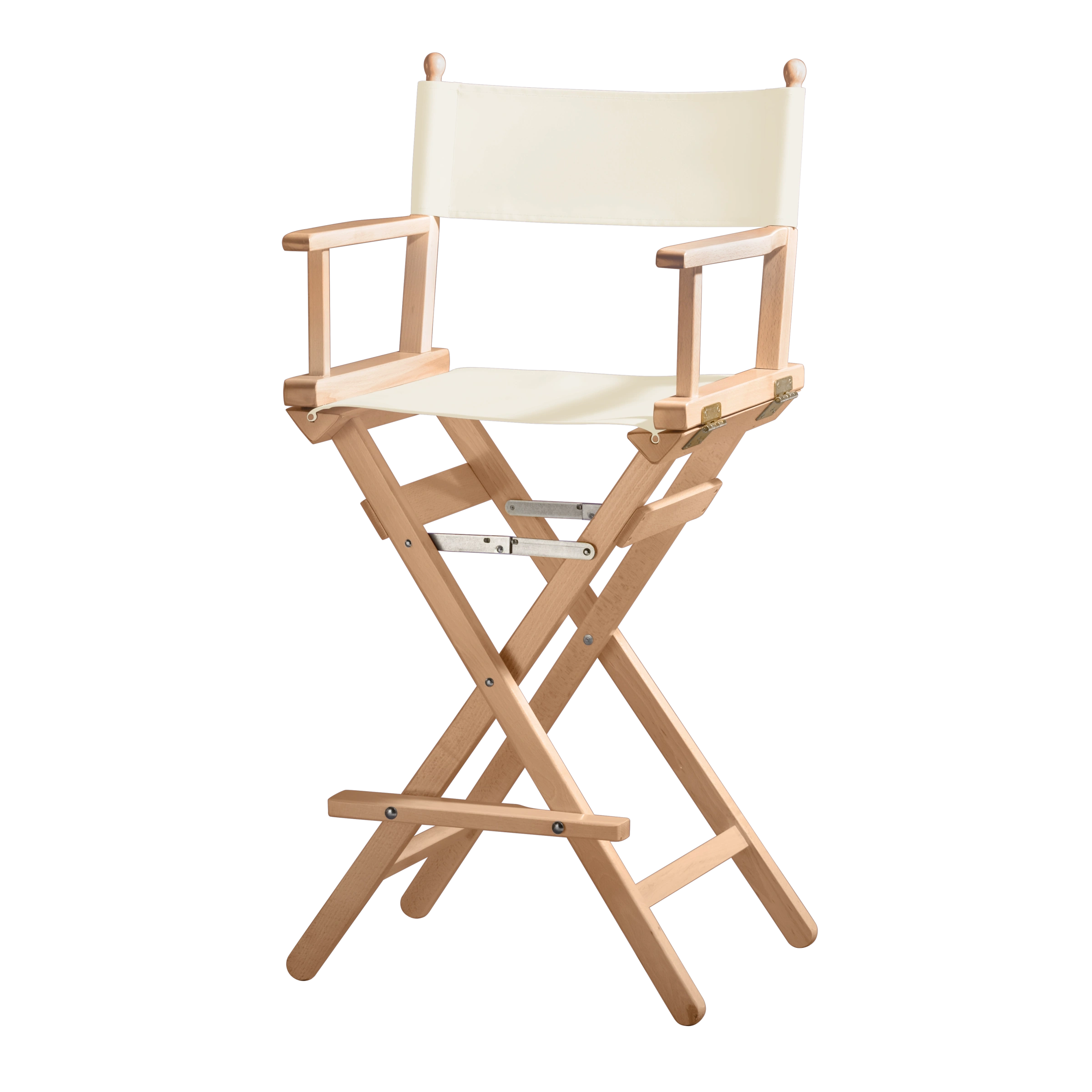 Regiestuhl Steven aus naturfarbenem Buchenholz mit Bezug in natur, Seitenansicht
#Classic | Set (Farbe)_natur