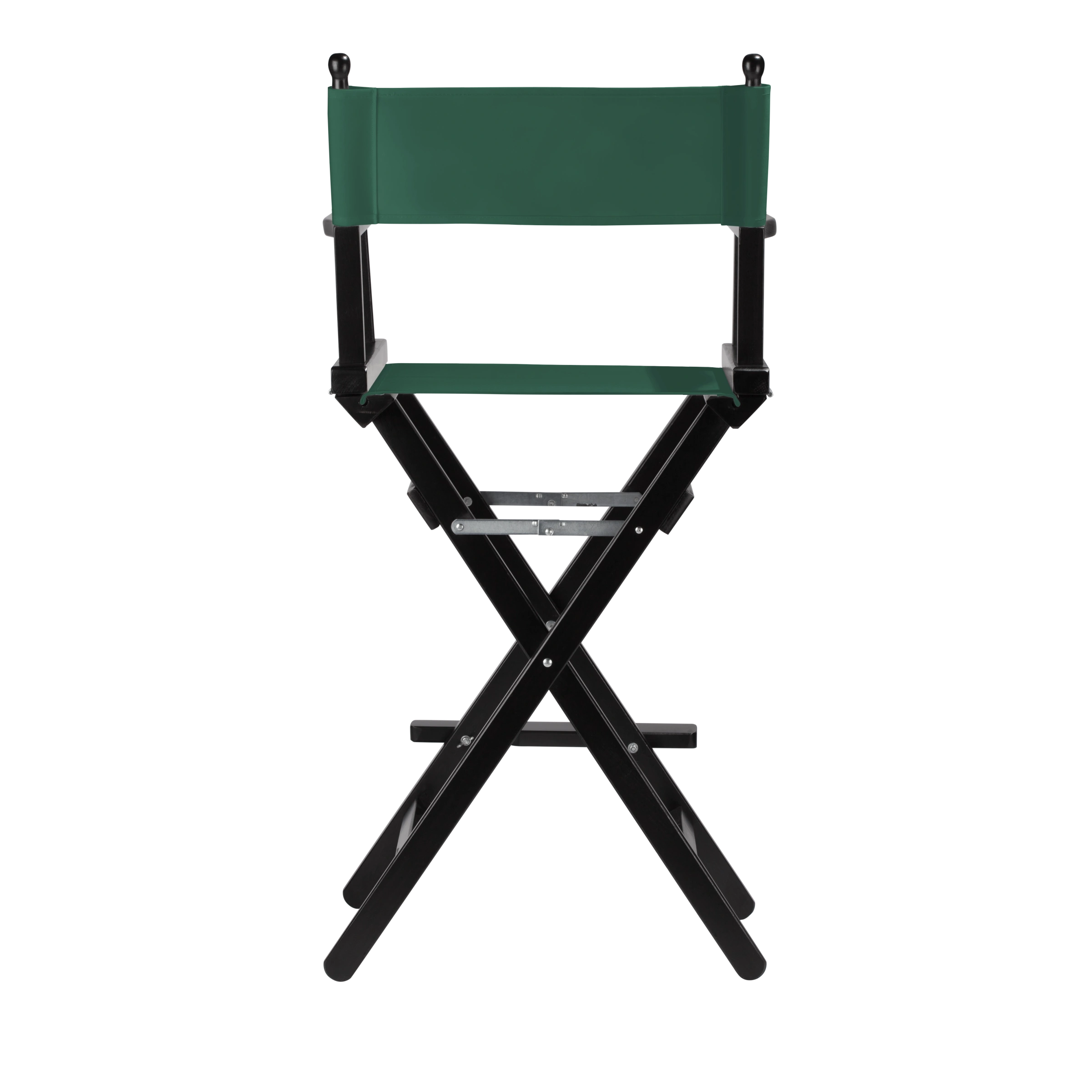 Regiestuhl Steven aus schwarzem Buchenholz mit dunkelgrünem Bezug, Rückansicht
#Classic | Set (Farbe)_dunkelgrün