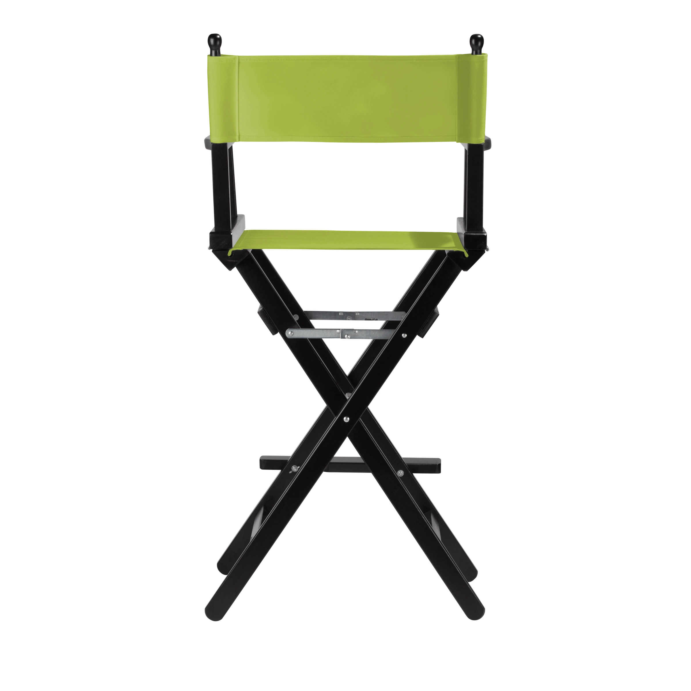 Regiestuhl Steven aus schwarzem Buchenholz mit hellgrünem Bezug, Rückansicht
#Classic | Set (Farbe)_hellgrün