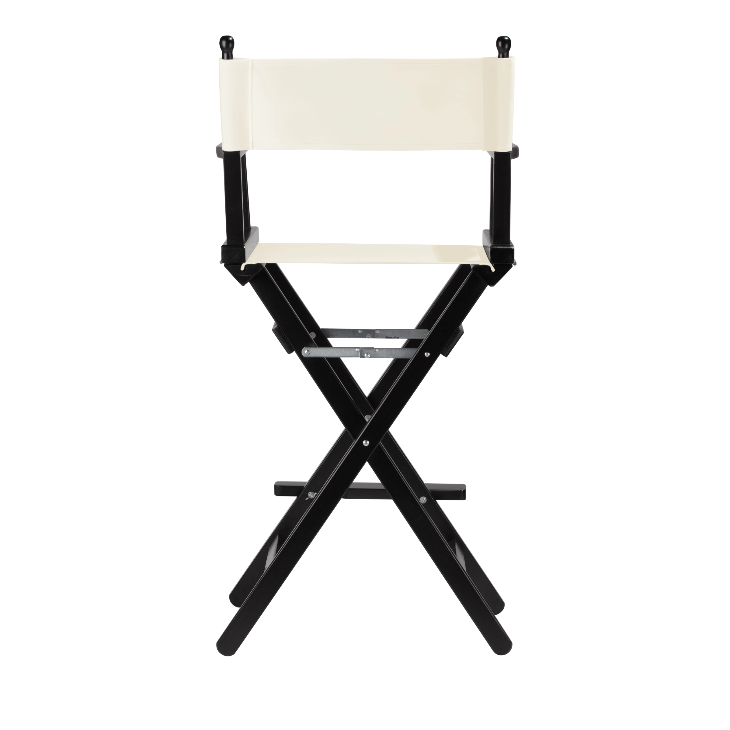 Regiestuhl Steven aus schwarzem Buchenholz mit Bezug in natur, Rückansicht
#Classic | Set (Farbe)_natur