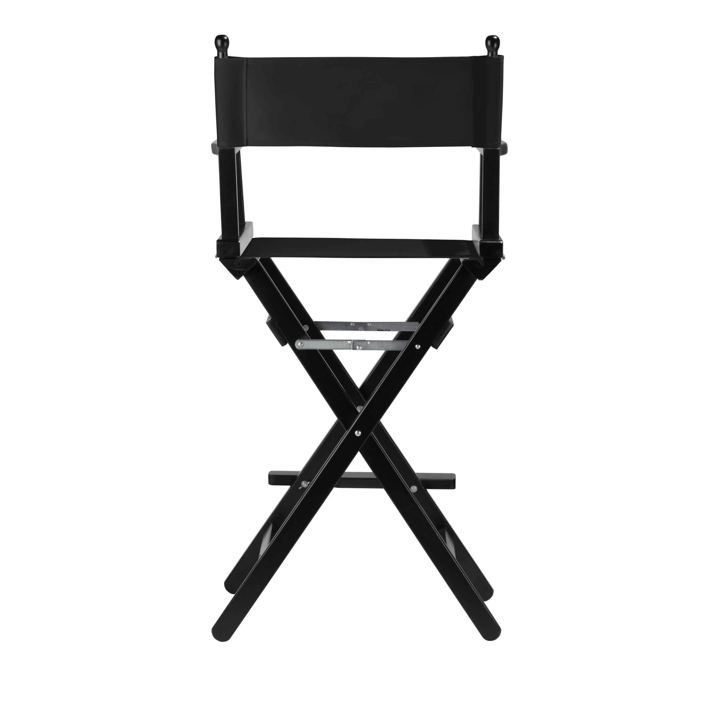 Regiestuhl Steven aus schwarzem Buchenholz mit schwarzem Bezug, Rückansicht
#Classic | Set (Farbe)_schwarz