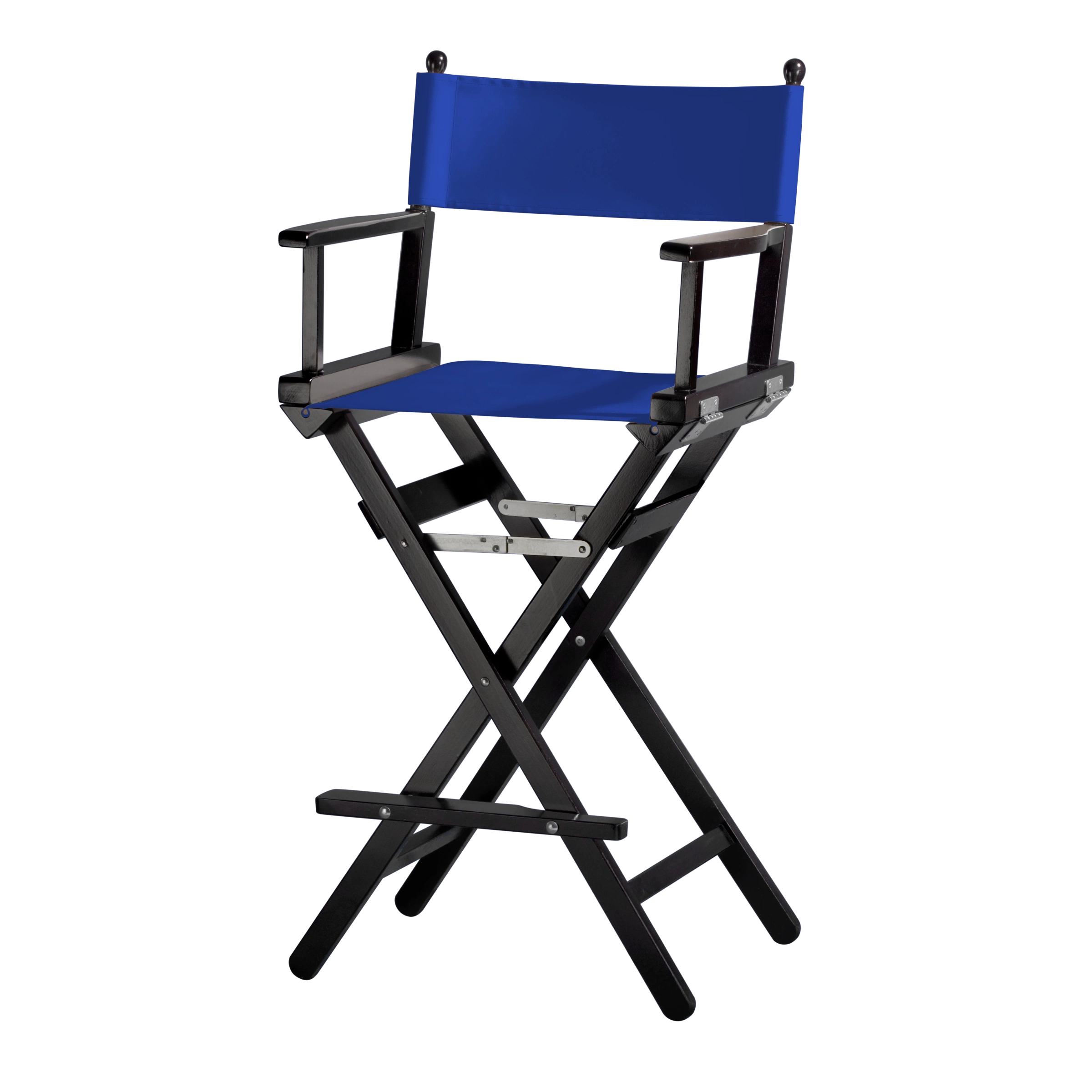 Regiestuhl Steven aus schwarzem Buchenholz mit dunkelblauem Bezug, Seitenansicht
#Classic | Set (Farbe)_dunkelblau