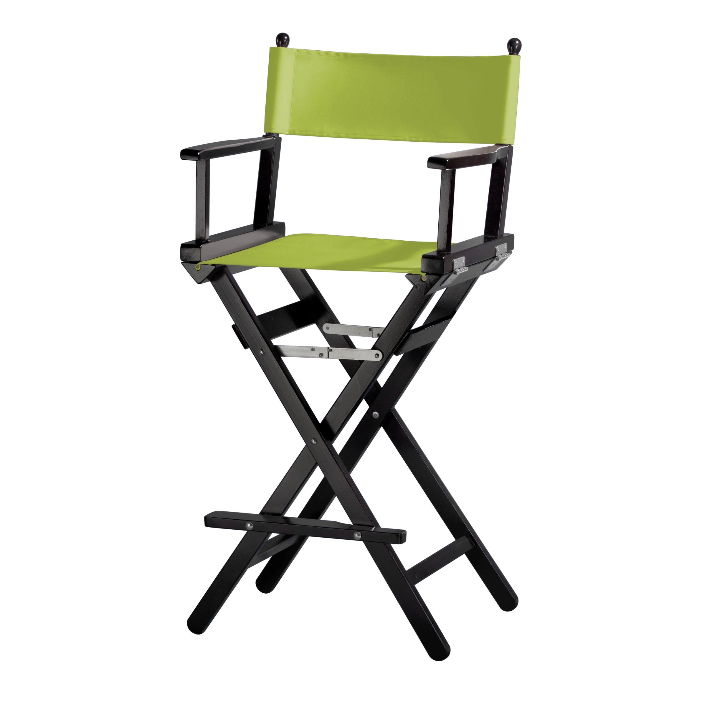 Regiestuhl Steven aus schwarzem Buchenholz mit hellgrünem Bezug, Seitenansicht
#Classic | Set (Farbe)_hellgrün