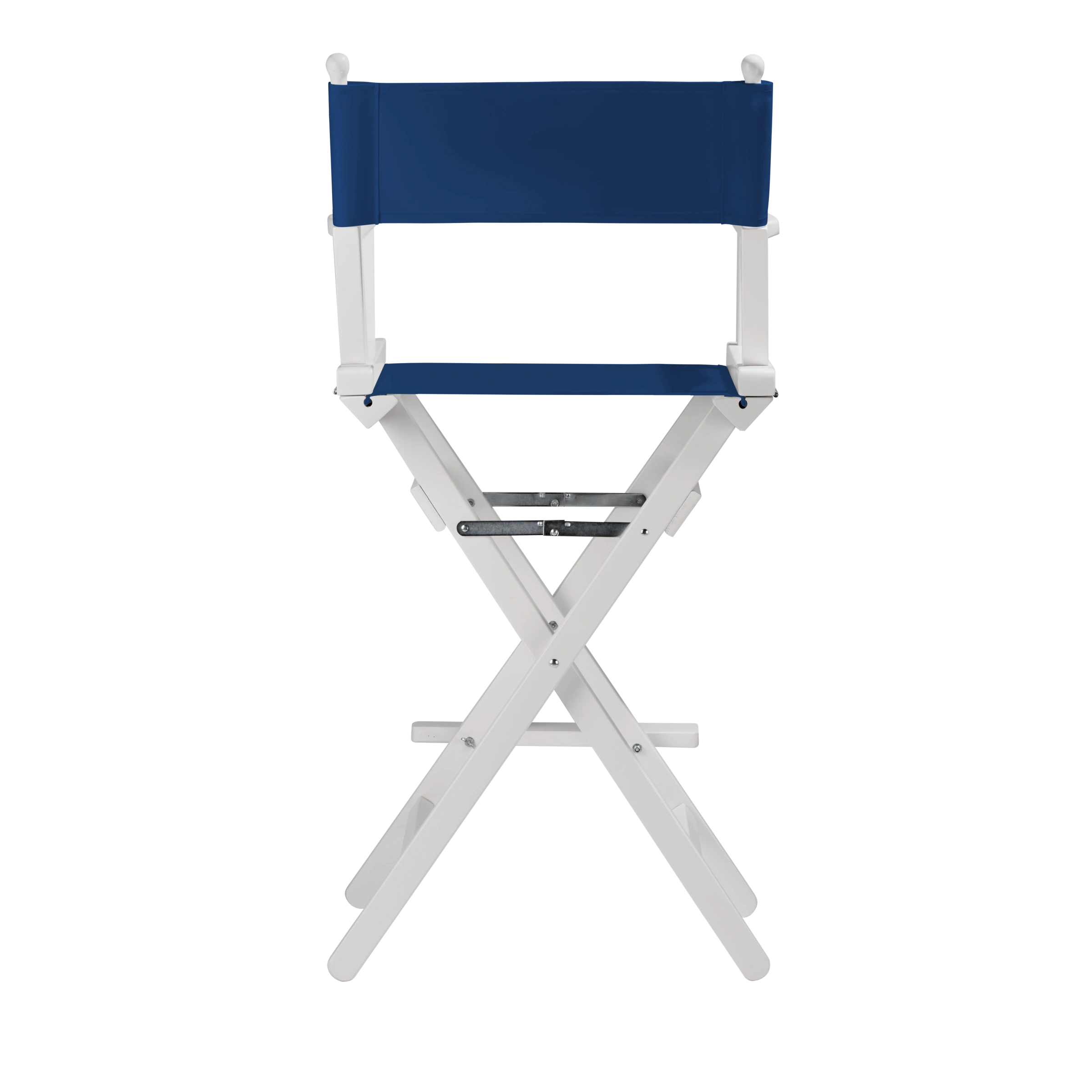 Regiestuhl Steven aus weißem Buchenholz mit Bezug in marine, Rückansicht
#Classic | Set (Farbe)_marine