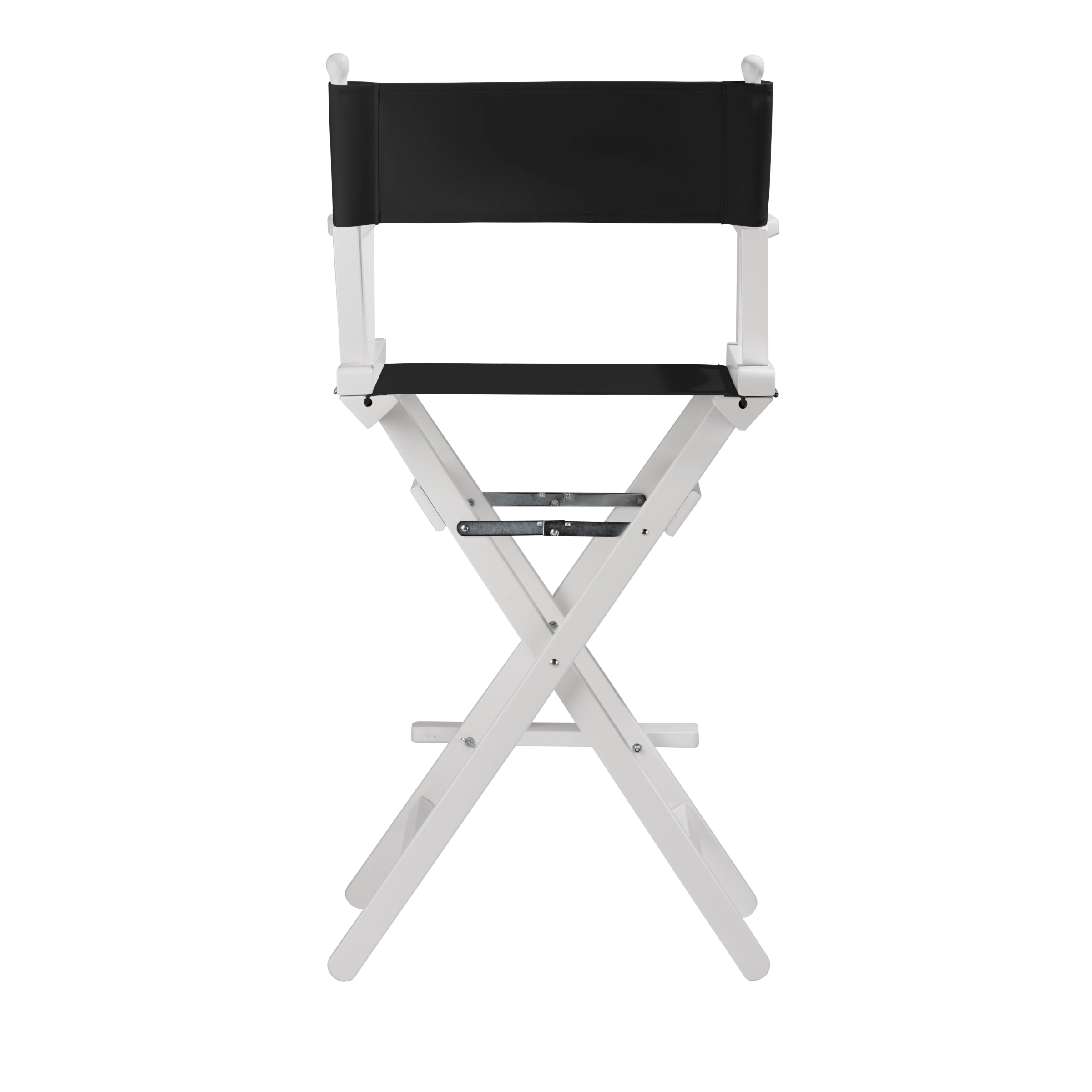 Regiestuhl Steven aus weißem Buchenholz mit schwarzem Bezug, Rückansicht
#Classic | Set (Farbe)_schwarz